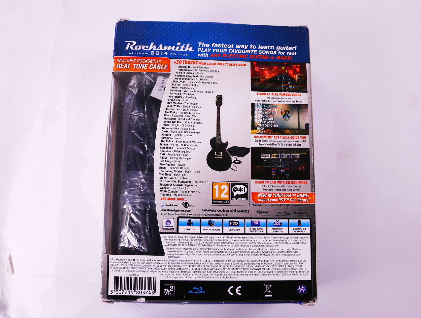 PlayStation 4 - Rocksmith All-New 2014 Edition incl. kabel [Gebruikt] - Nieuw - productfoto 2