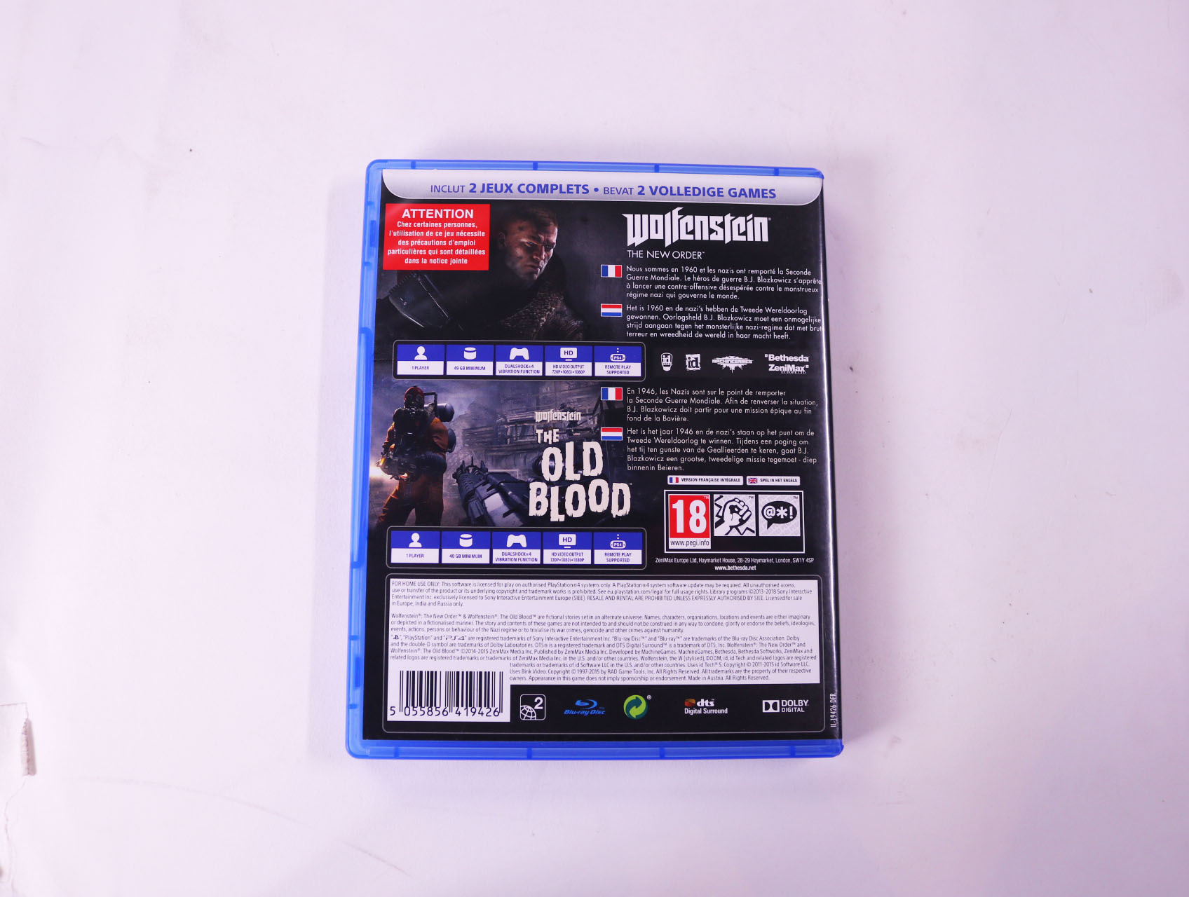 Playstation 4 - Wolfenstein: The New Order & The Old Blood [Gebruikt] - Nieuw - productfoto 2