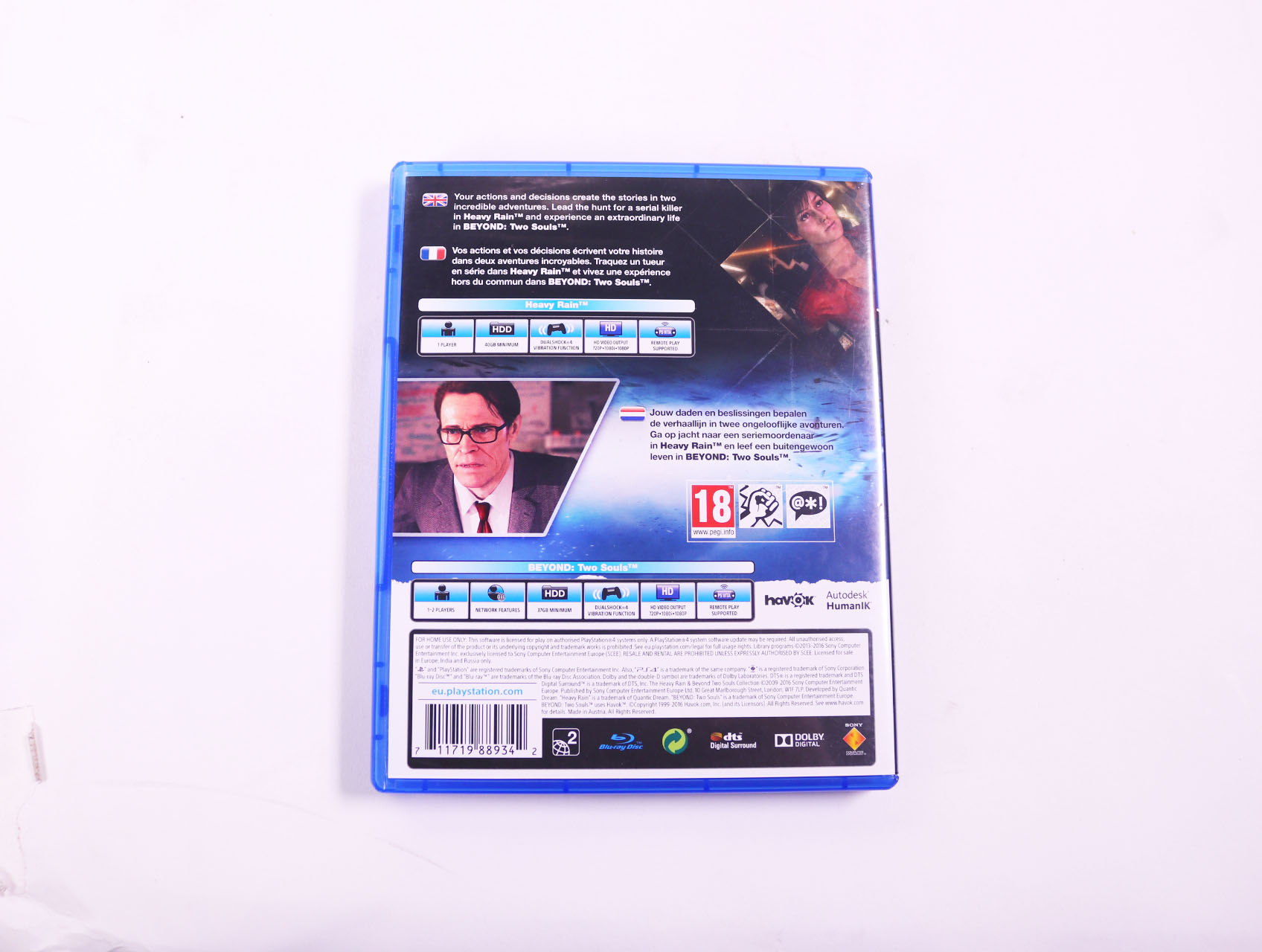 PlayStation 4 - Heavy Rain & Beyond: Two Souls Collection [Gebruikt] - Gebruikt - productfoto 2