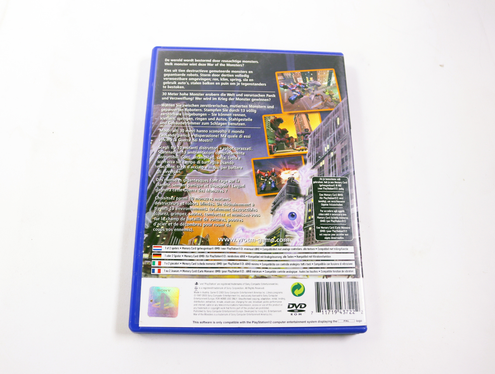 PlayStation 2 - War of the Monsters - productfoto 2