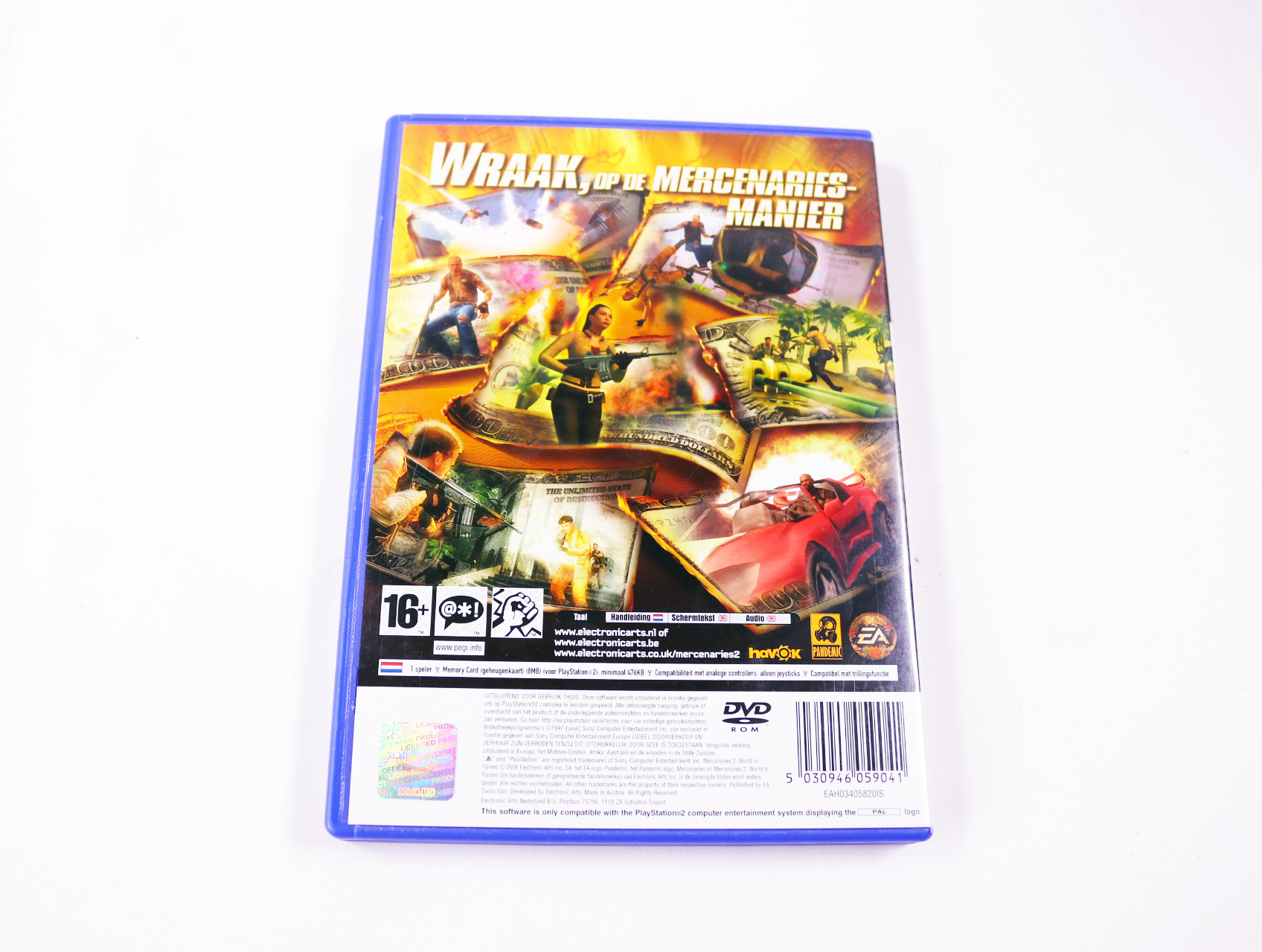 Playstation 2 - Mercenaries 2: World in Flames - productfoto 2