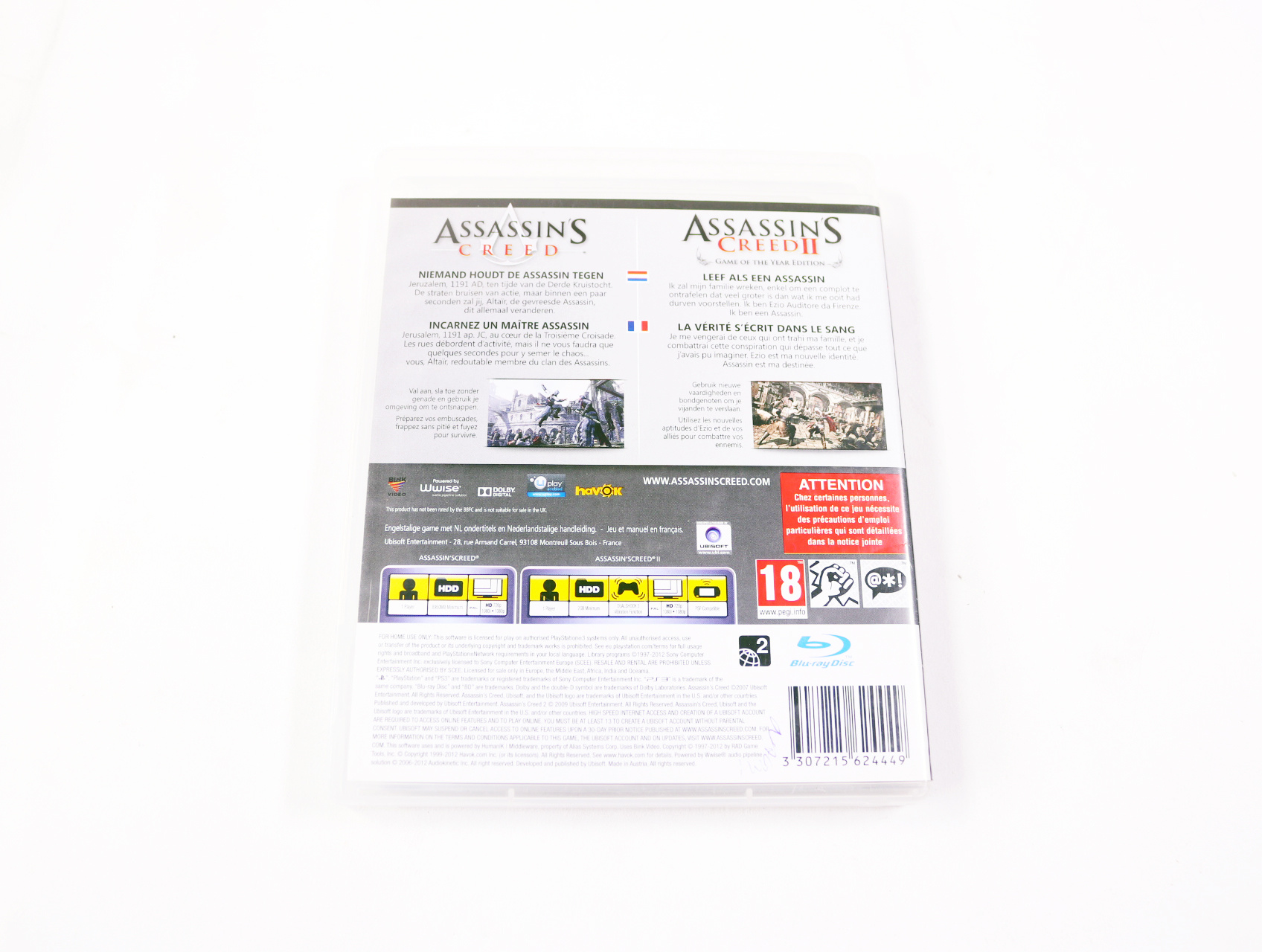 PlayStation 3 - Assassin's Creed II [Game of The Year Edition] + Assassin's Creed - productfoto 2