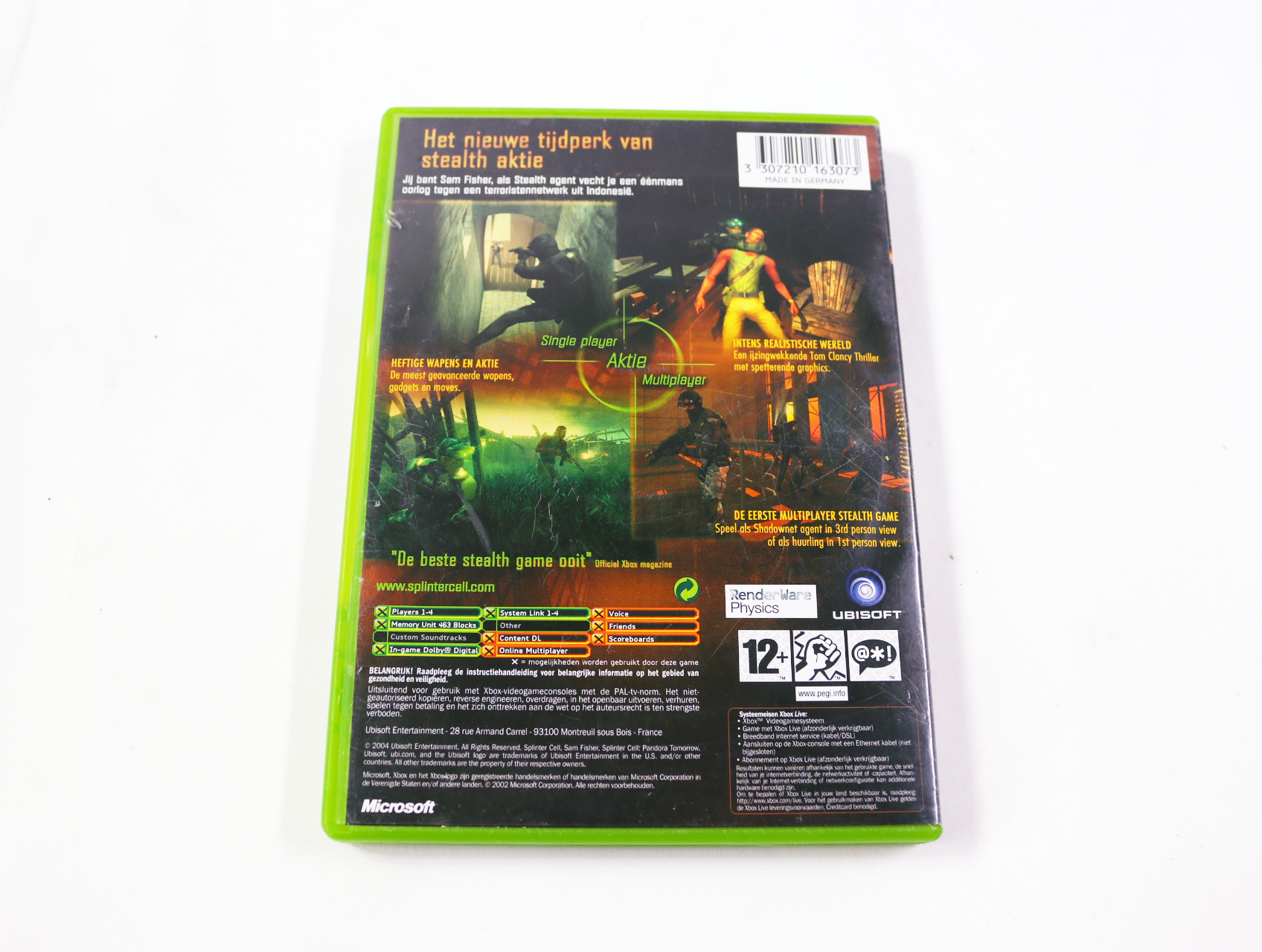 Xbox Classic - Tom Clancy's Splinter Cell: Pandora Tomorrow - productfoto 2