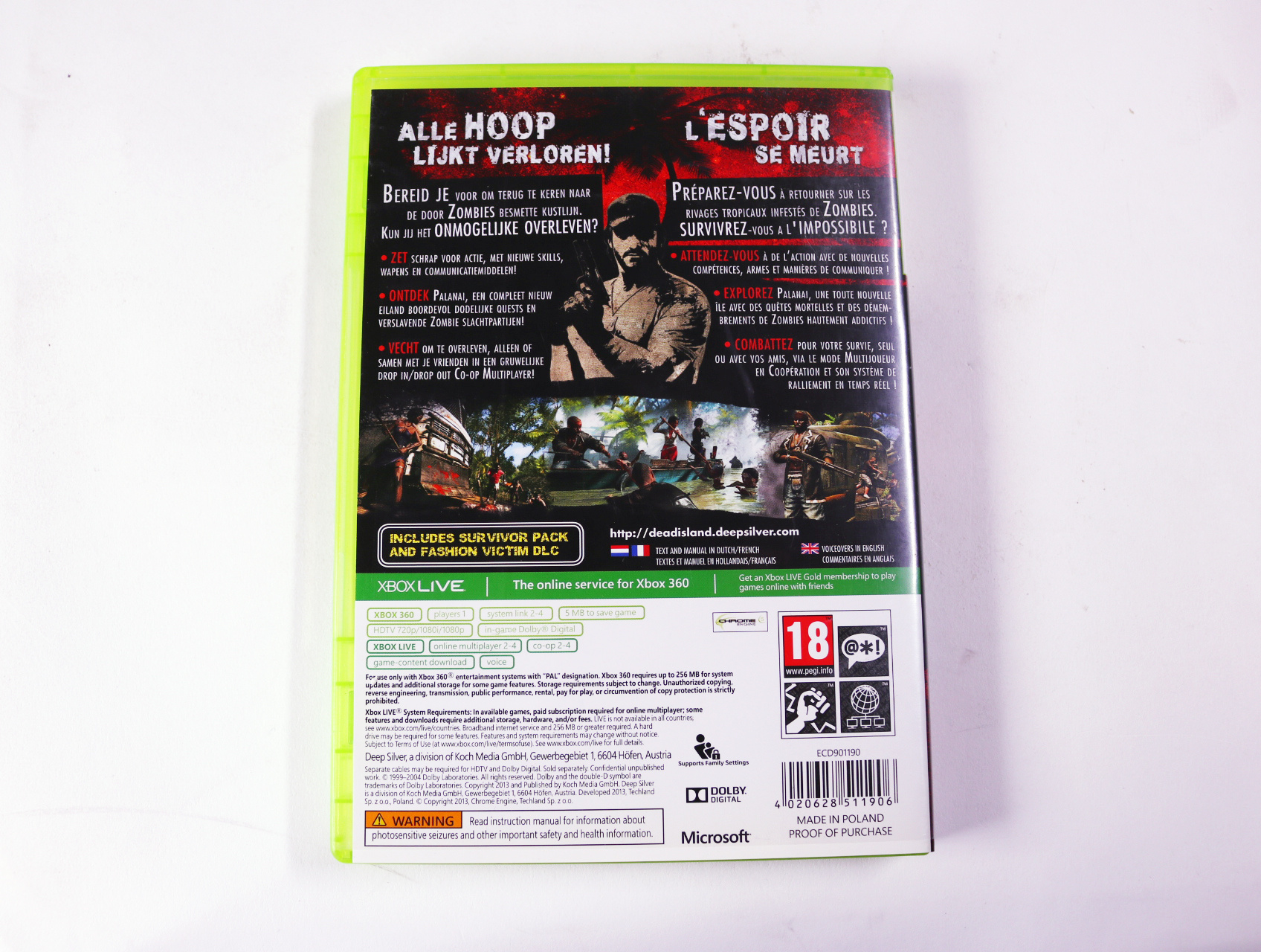 Xbox 360 - Dead Island: Riptide - productfoto 2