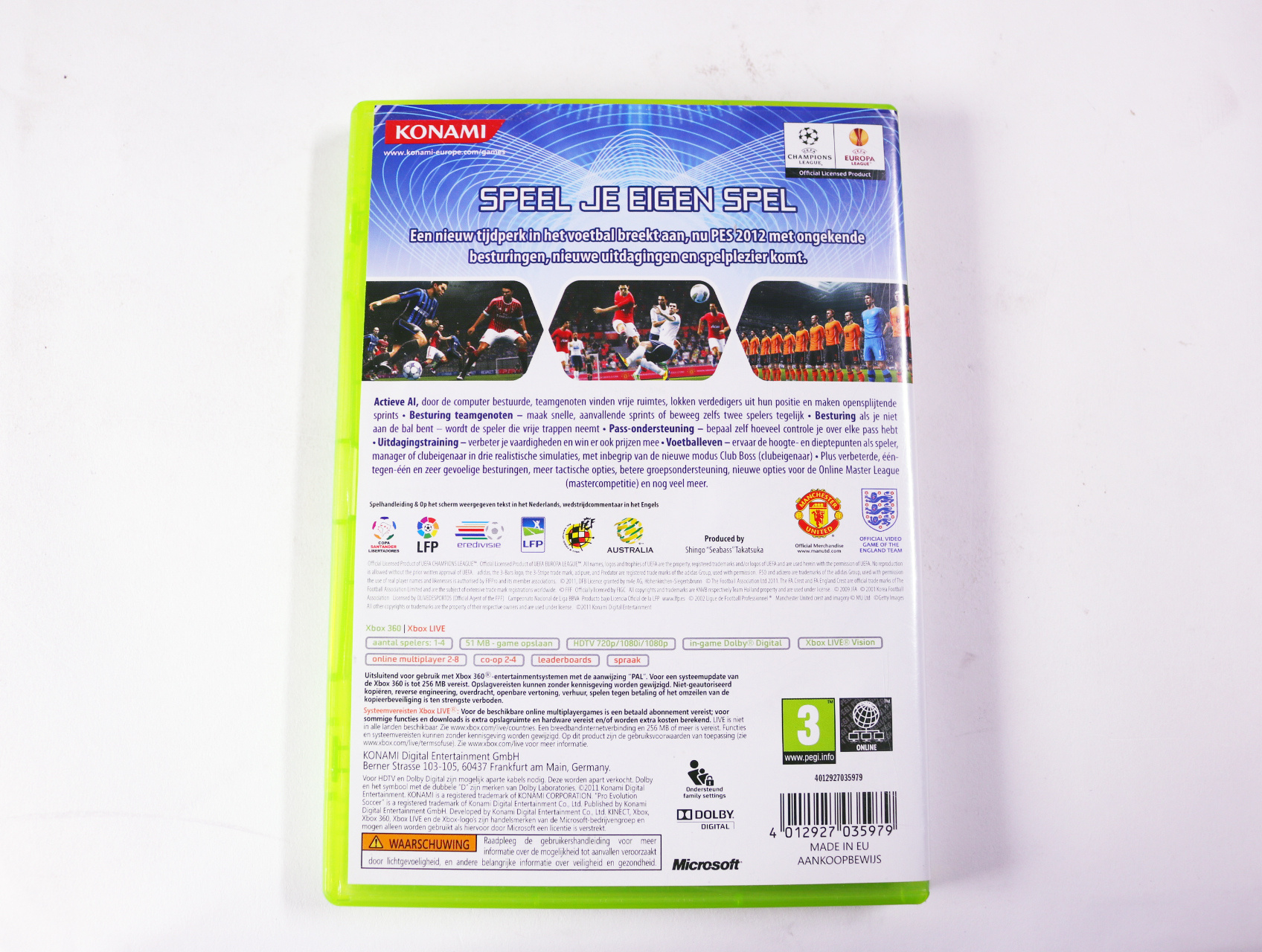 Xbox 360 - Pro Evolution Soccer 2012 - productfoto 2