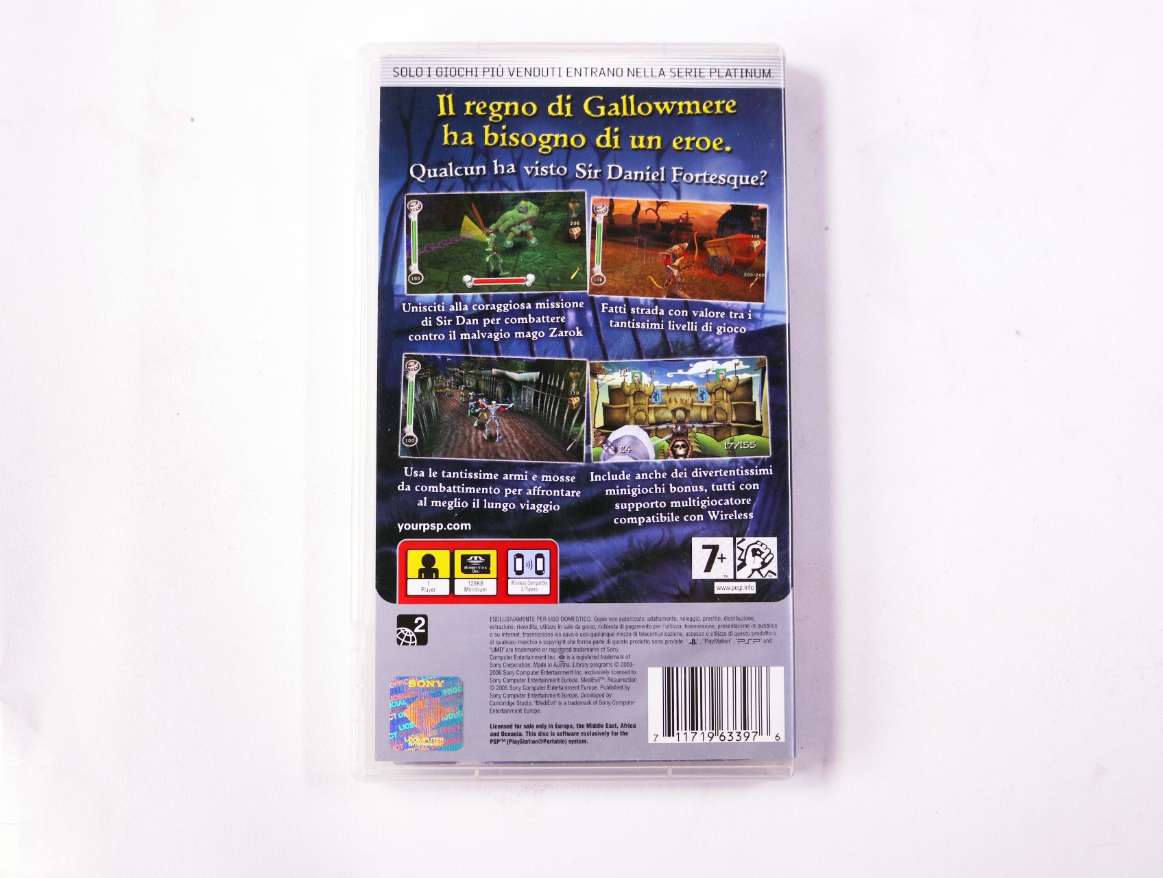 PSP - Medievil Resurrection [Platinum] - productfoto 2