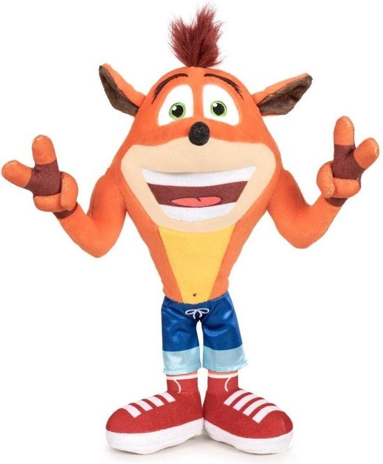 Crash Bandicoot - Zacht Pluche - Knuffel 21 cm