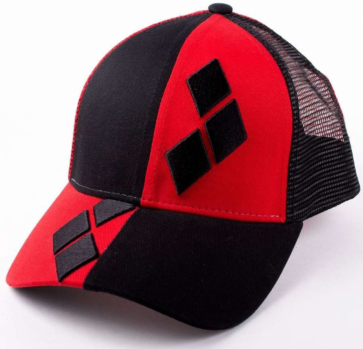 Harley Quinn Rood en Zwart Trucker Cap