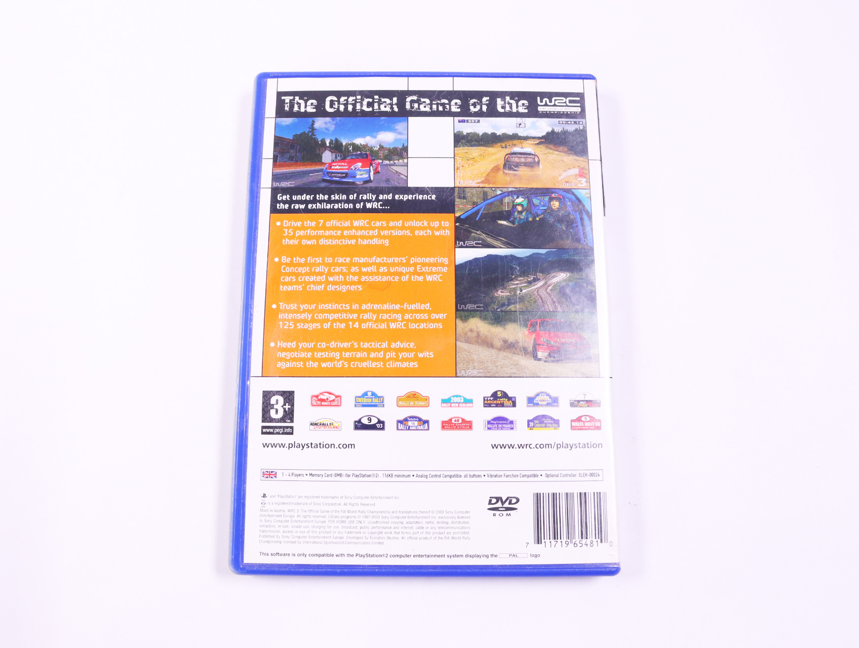 Playstation 2 - WRC 3: The Official Game of the FIA World Rally Championship - productfoto 2