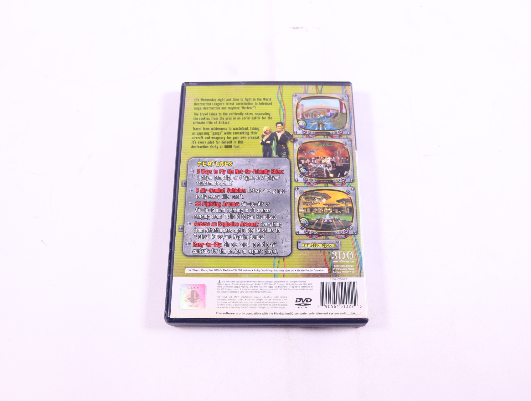 PlayStation 2 - World Destruction League: WarJetz - productfoto 2