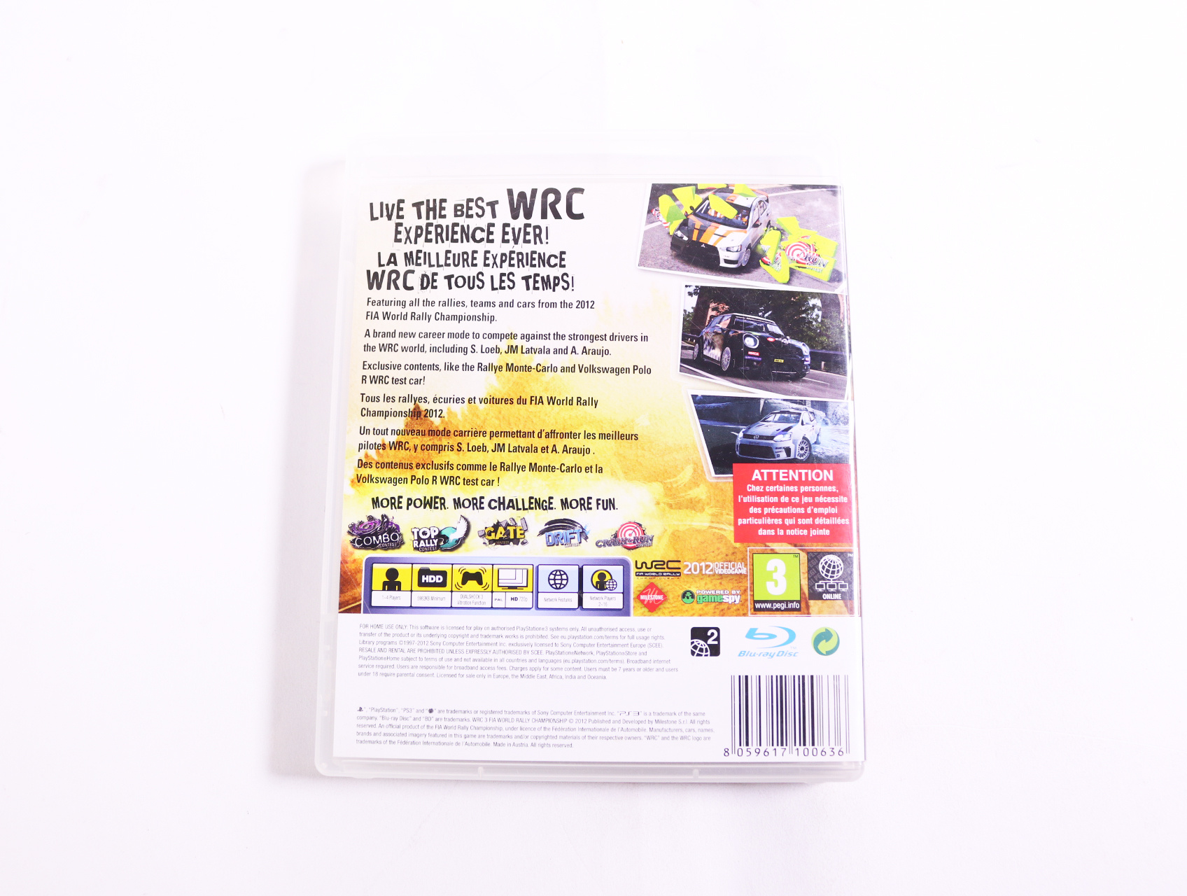 PlayStation 3 - WRC 3: FIA World Rally Championship - productfoto 2