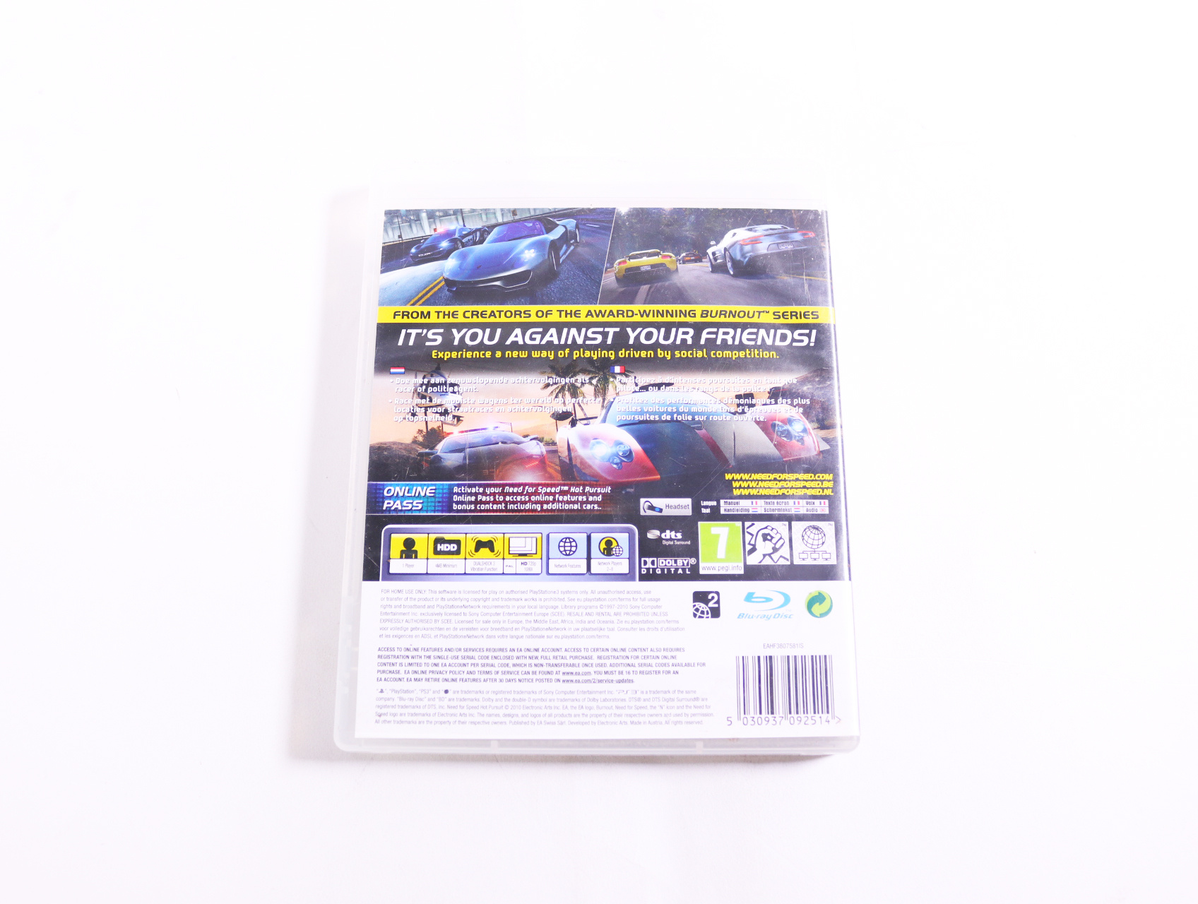 Playstation 3 - Need for Speed: Hot Pursuit - productfoto 2