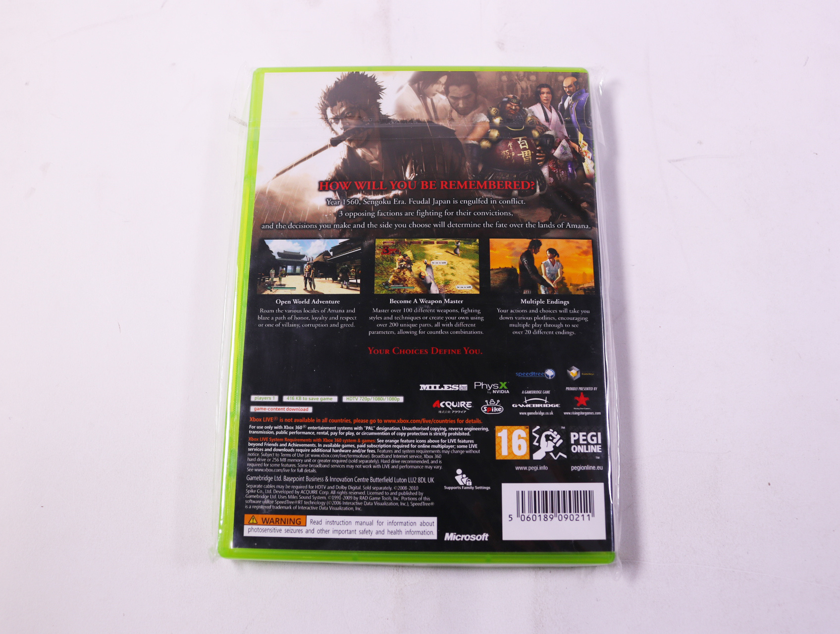 Xbox 360 - Way of the Samurai 3 - Acquire - productfoto 2