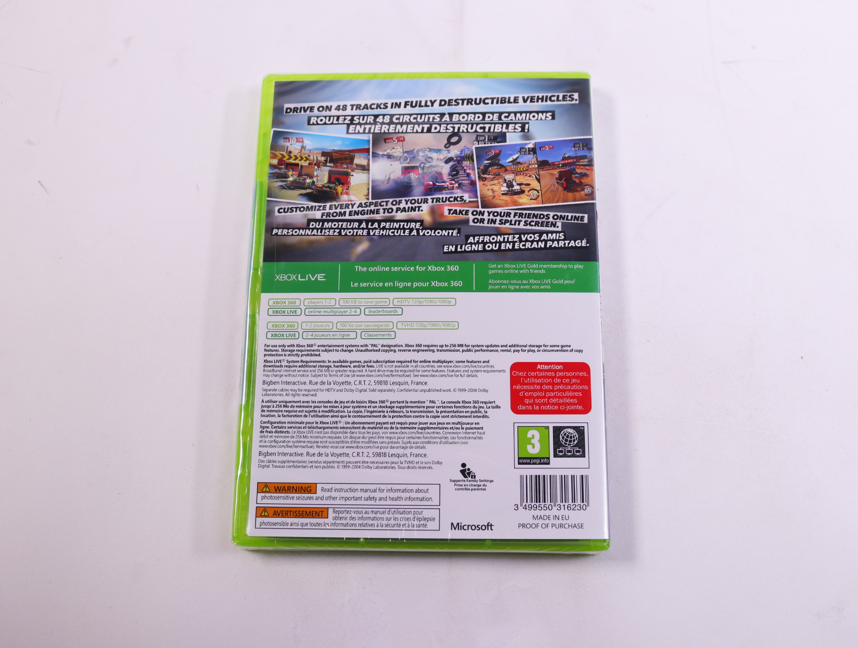 Xbox 360 - Truck Racer [Sealed] - productfoto 2
