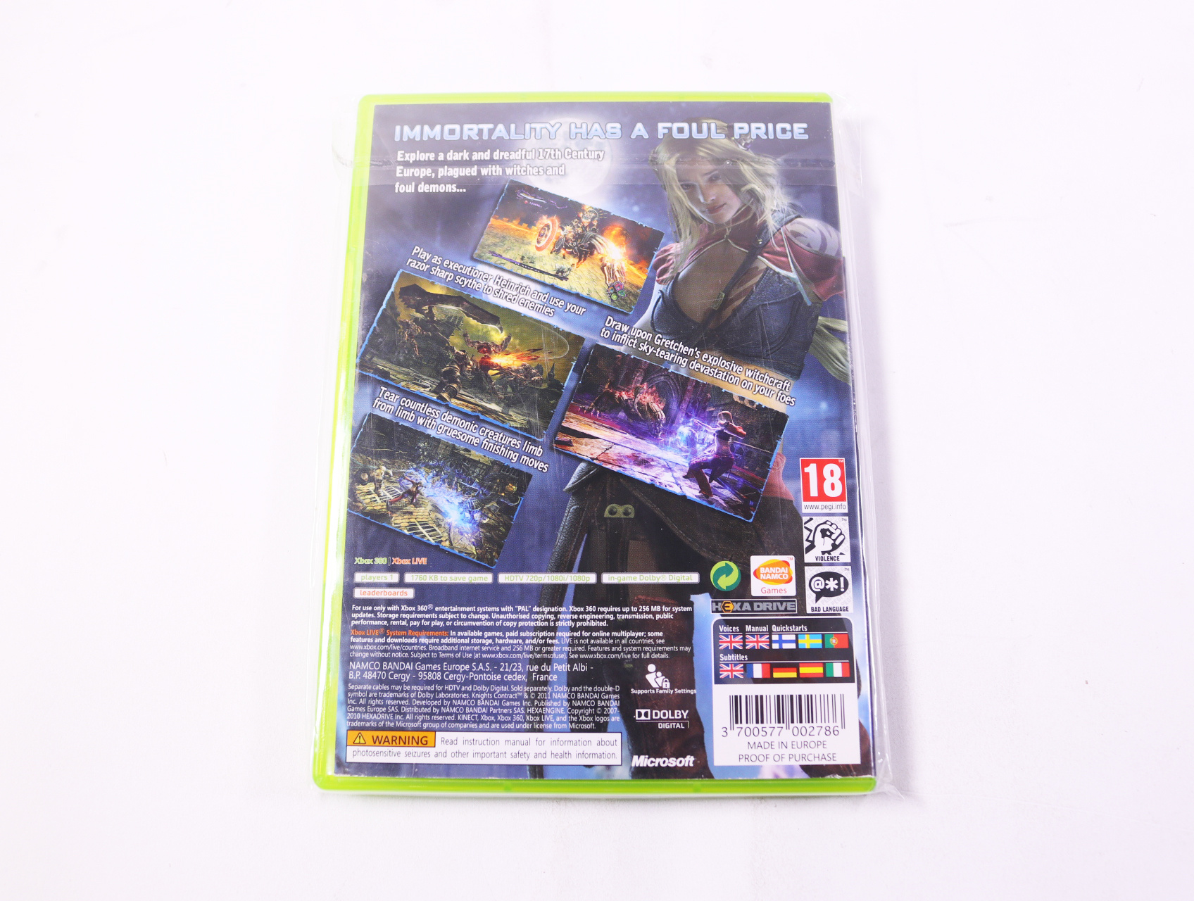 Xbox 360 - Knights Contract - productfoto 2