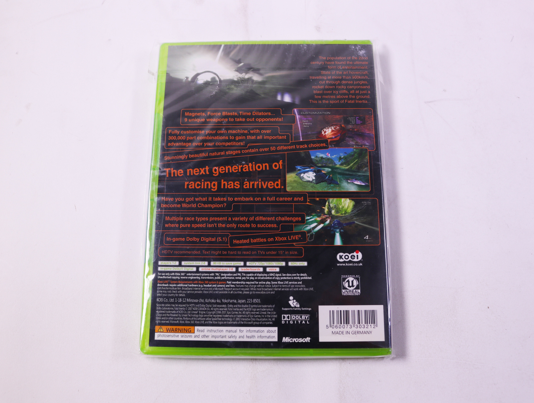 Xbox 360 - Fatal Inertia [Sealed] - productfoto 2