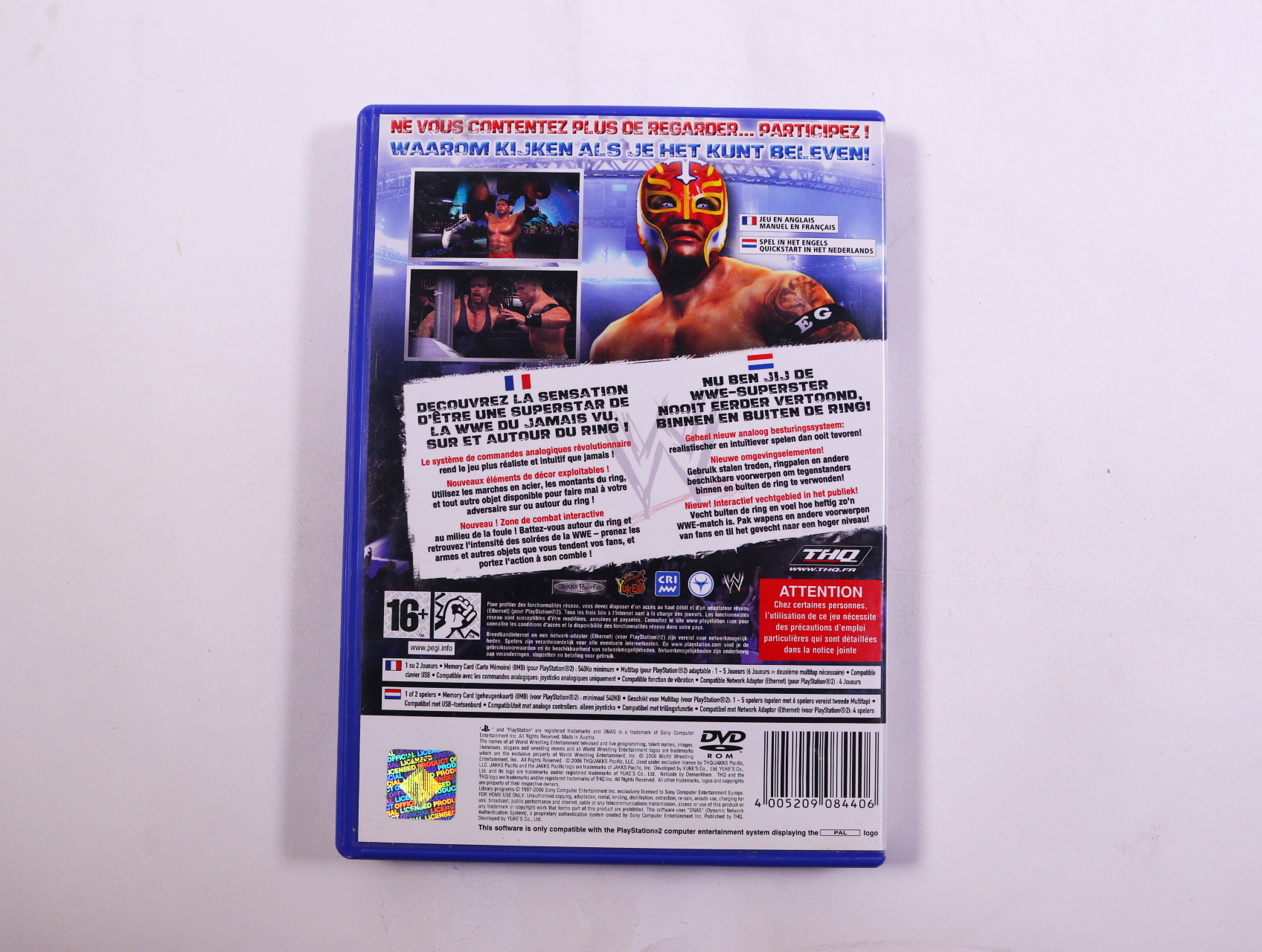 PlayStation 2 - WWE SmackDown vs. Raw 2007 - productfoto 2