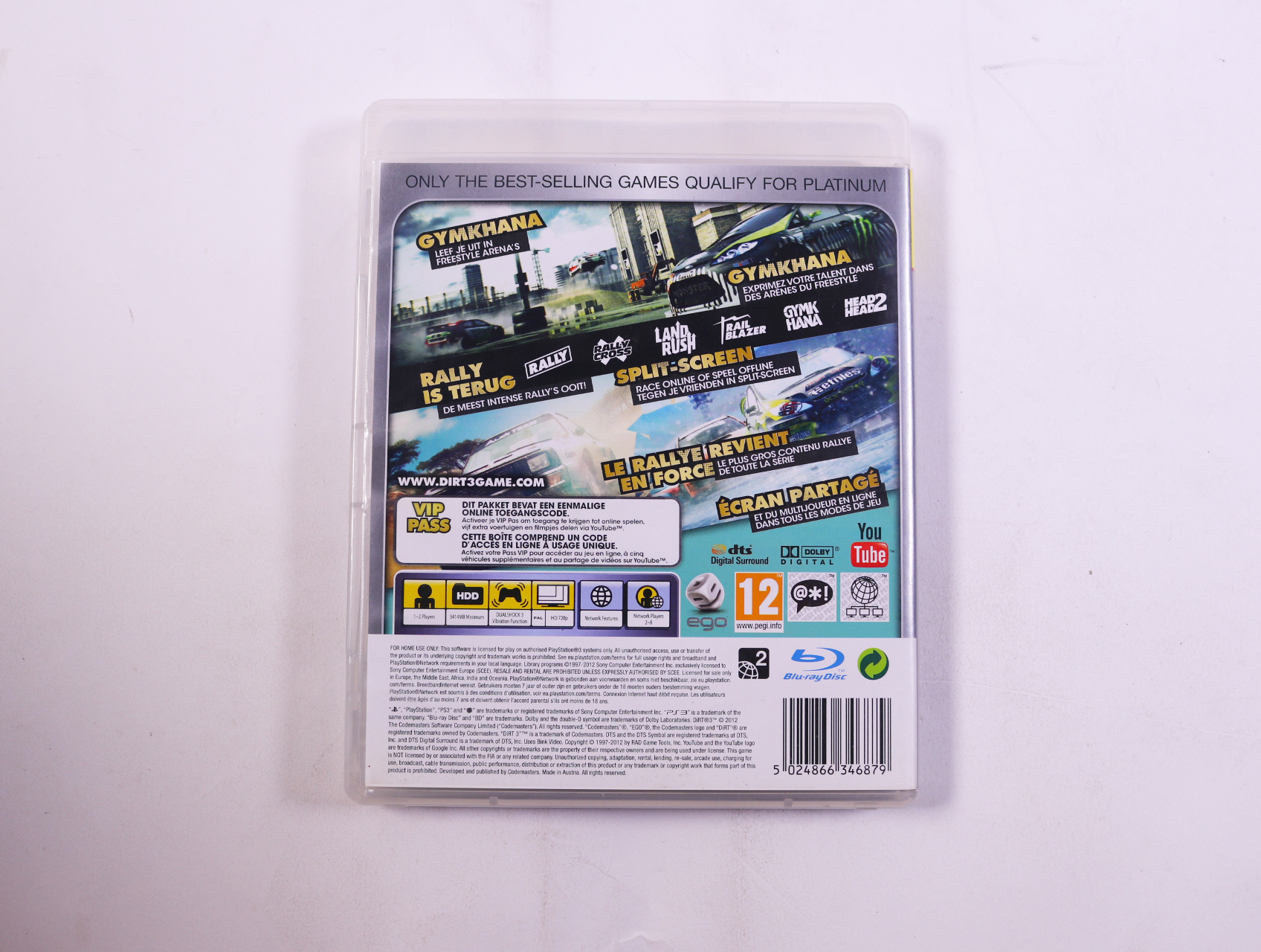 PlayStation 3 - Dirt 3 [Platinum] - productfoto 2