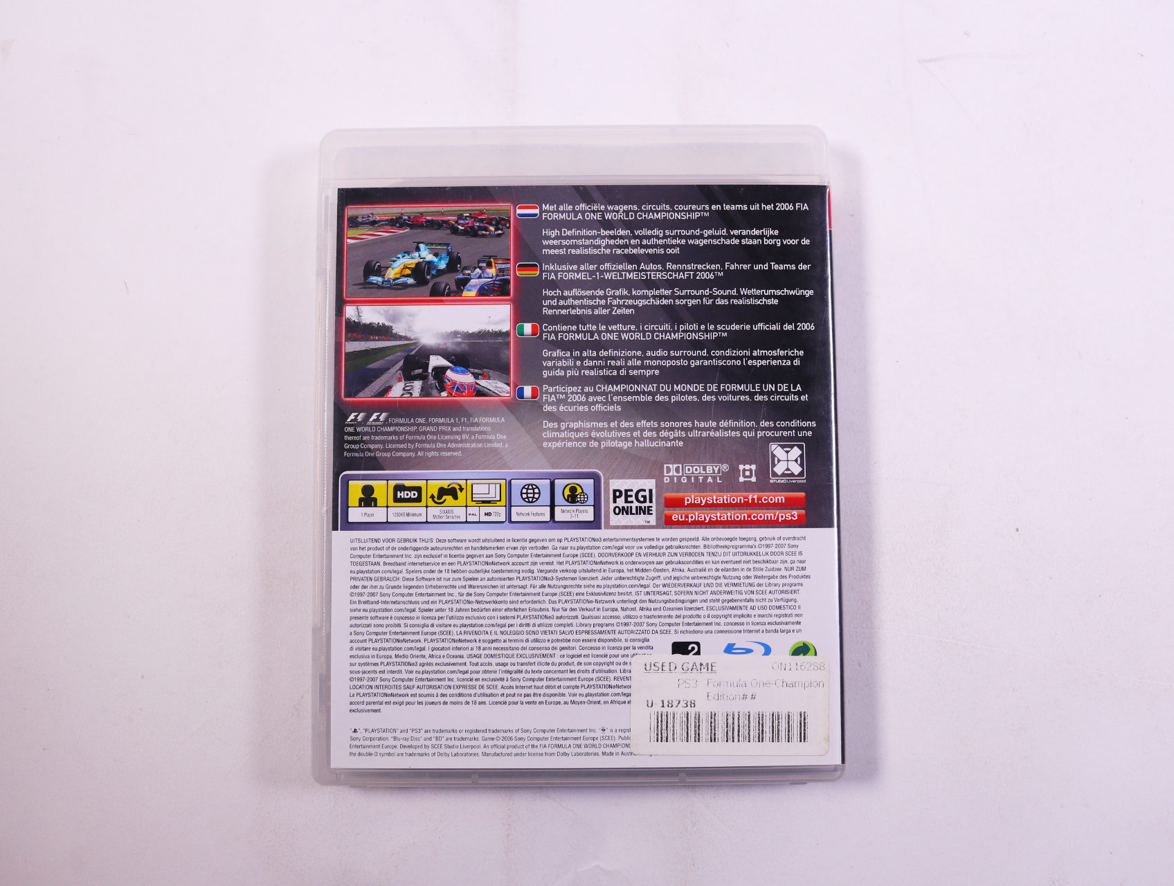 PlayStation 3 - Formula One Championship Edition - productfoto 2