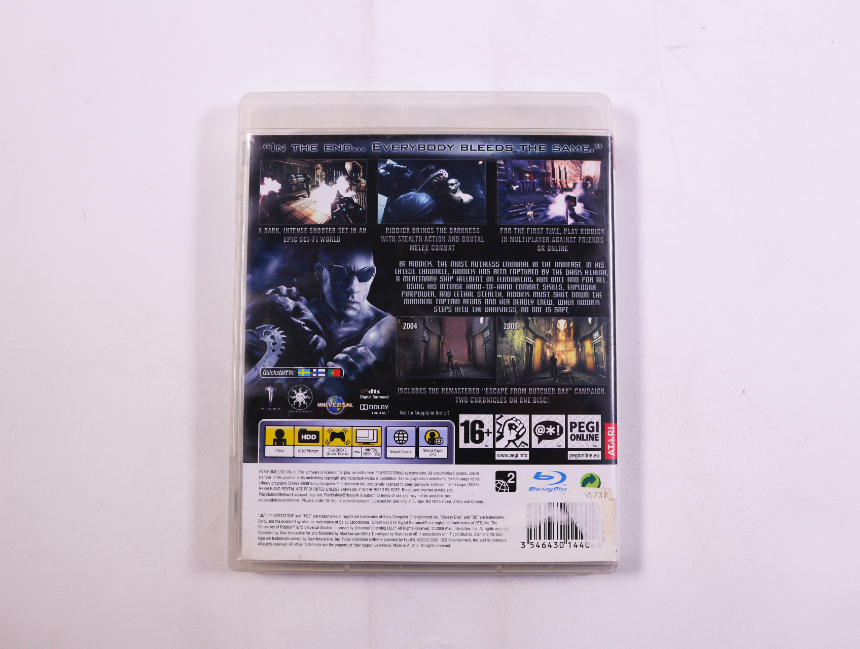 PlayStation 3 - The Chronicles of Riddick: Assault on Dark Athena - productfoto 2