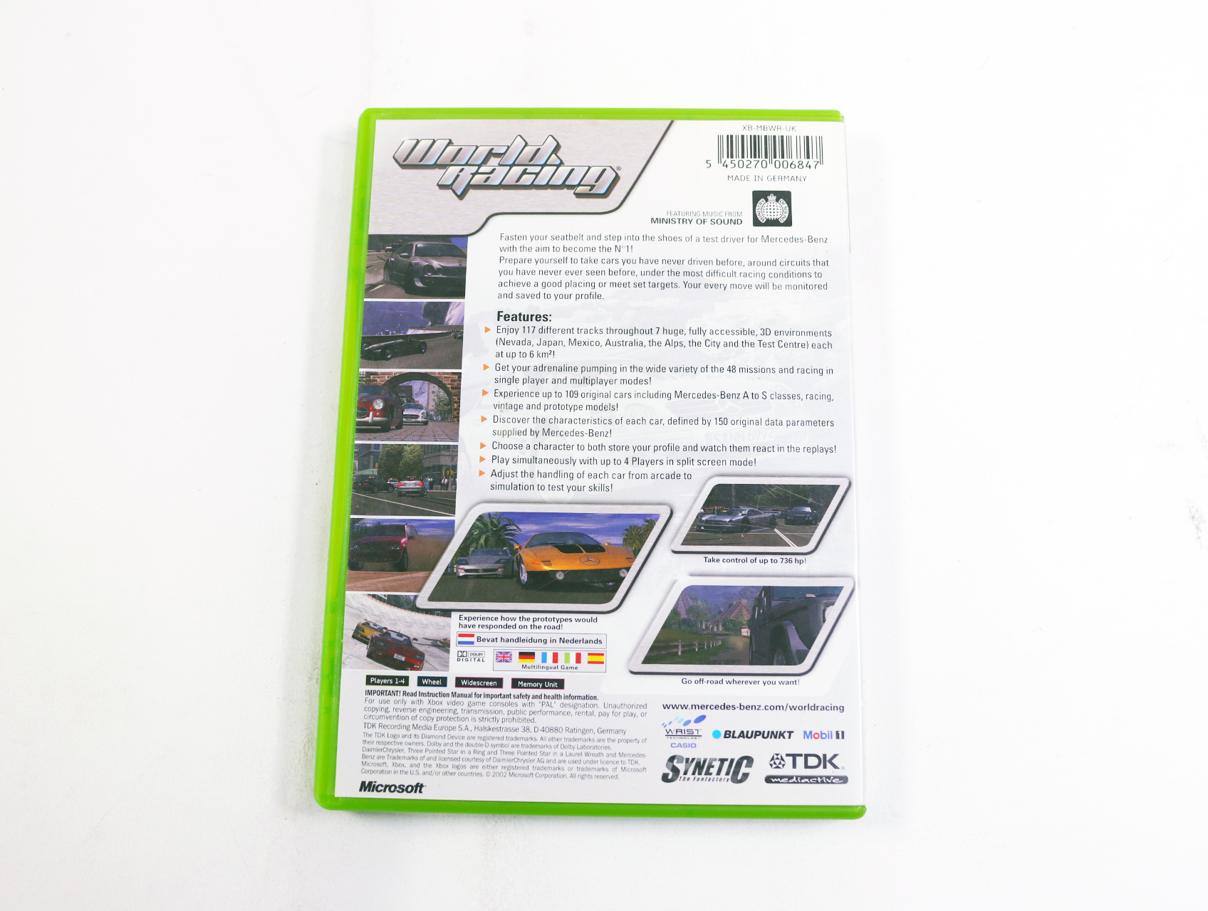 Xbox Classic - World Racing - Synetic - productfoto 2