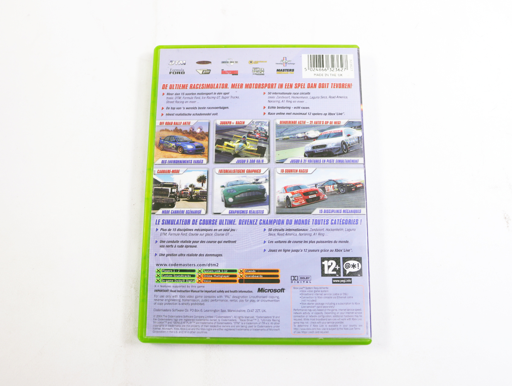 Xbox Classic - DTM Race Driver 2 - productfoto 2