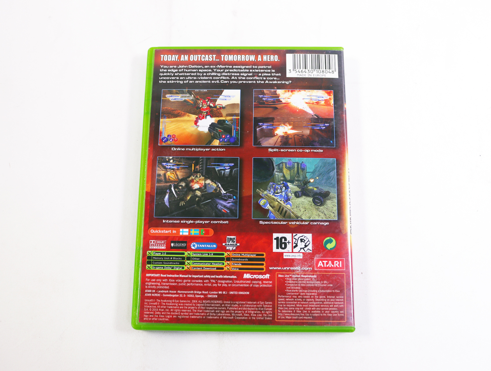 Xbox Classic - Unreal II: The Awakening - productfoto 3