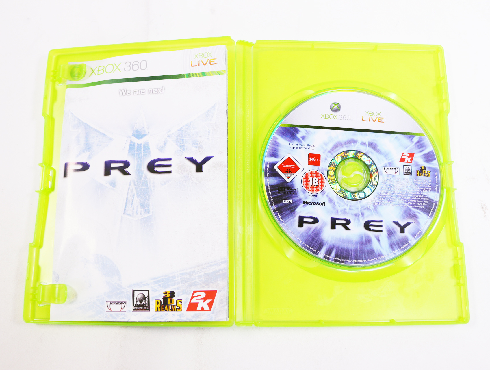 Xbox 360 - Prey - Human Head Studios - productfoto 3