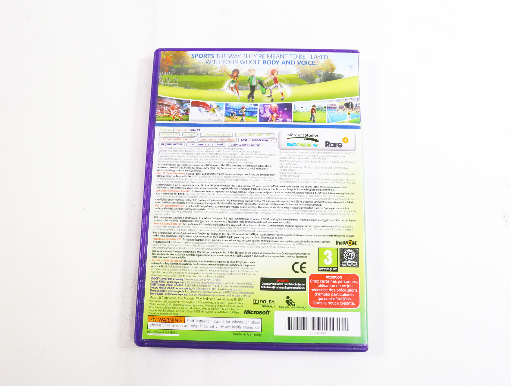 Xbox 360 - Kinect Sports: Season Two - productfoto 2