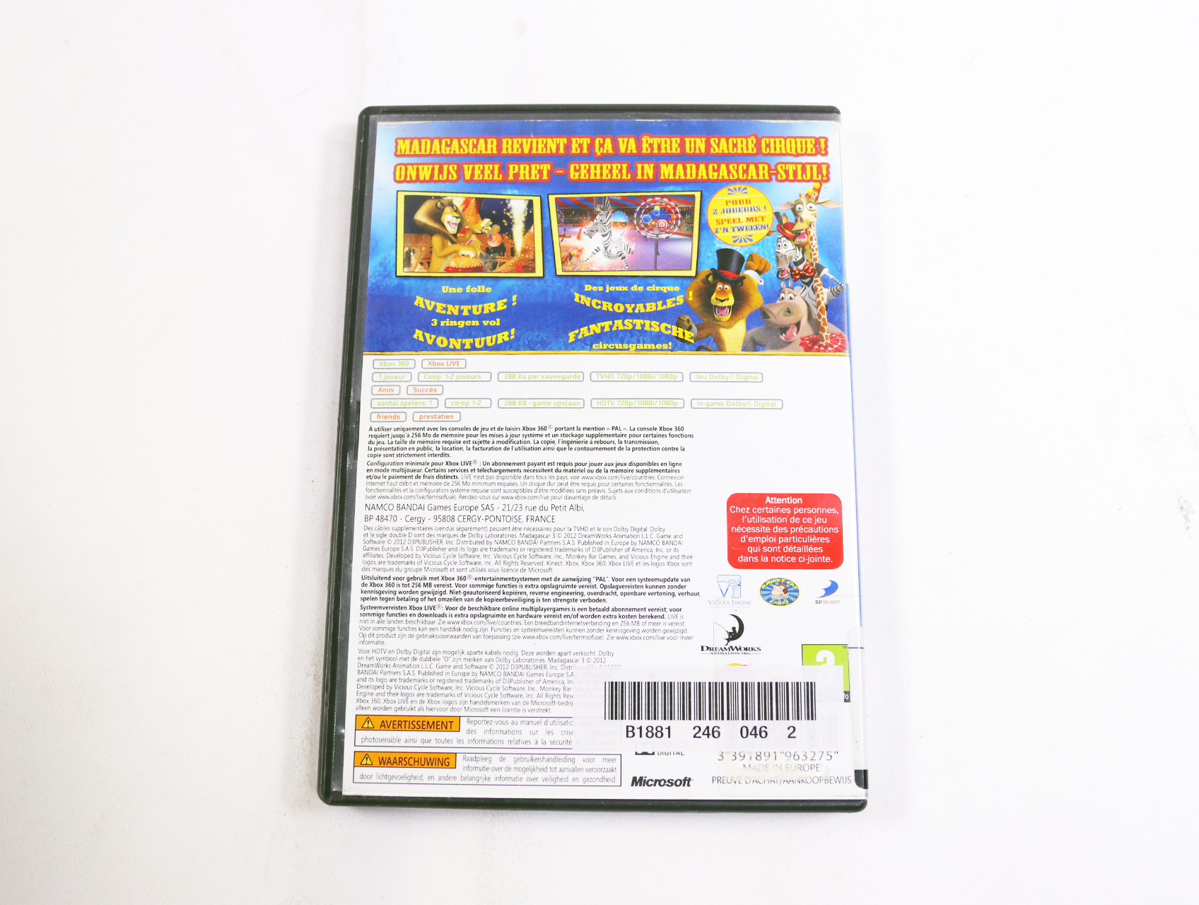 Xbox 360 - Madagascar 3 [No Manual] - productfoto 2