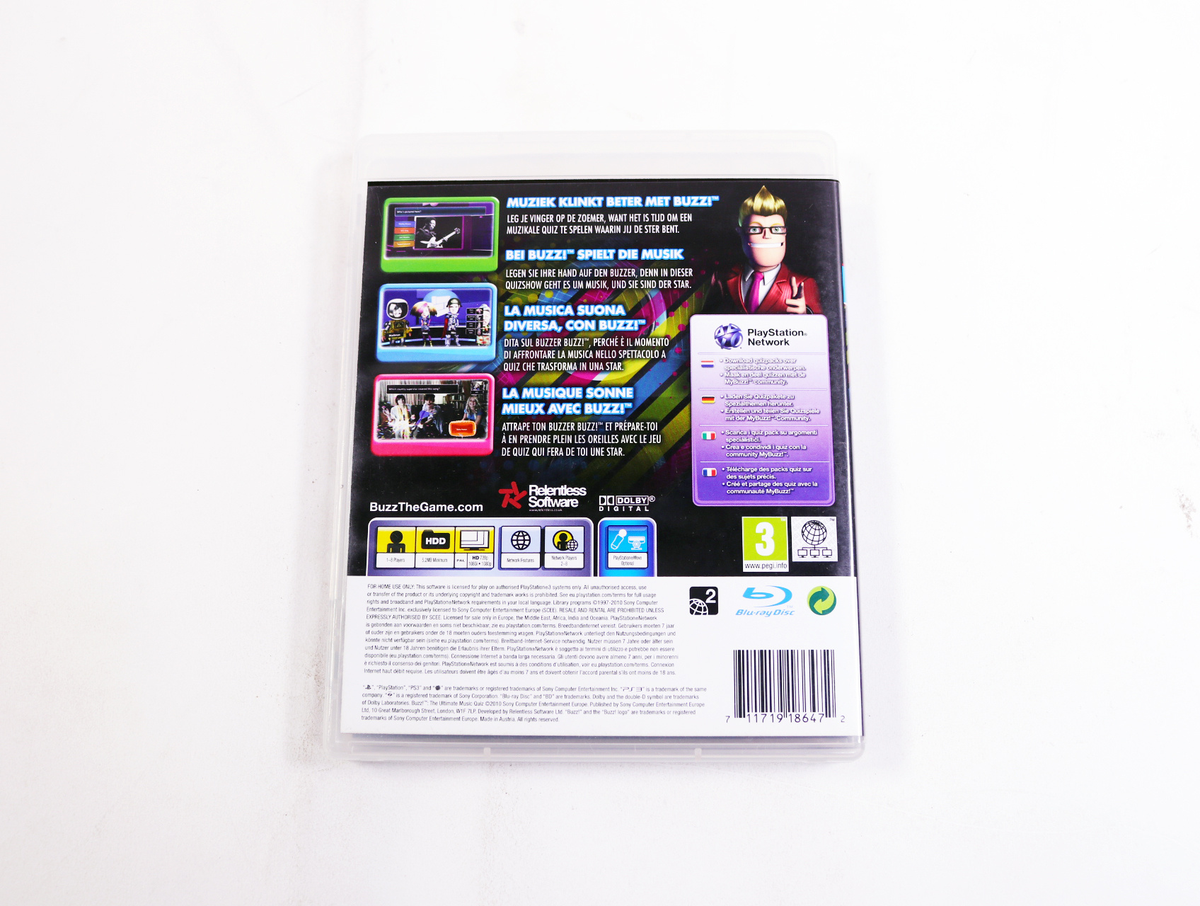 PlayStation 3 - Buzz: The Ultimate Music Quiz - productfoto 2