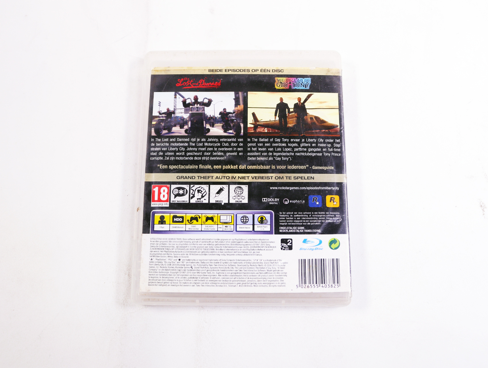 PlayStation 3 - Grand Theft Auto: Episodes from Liberty City [No Manual] - productfoto 2