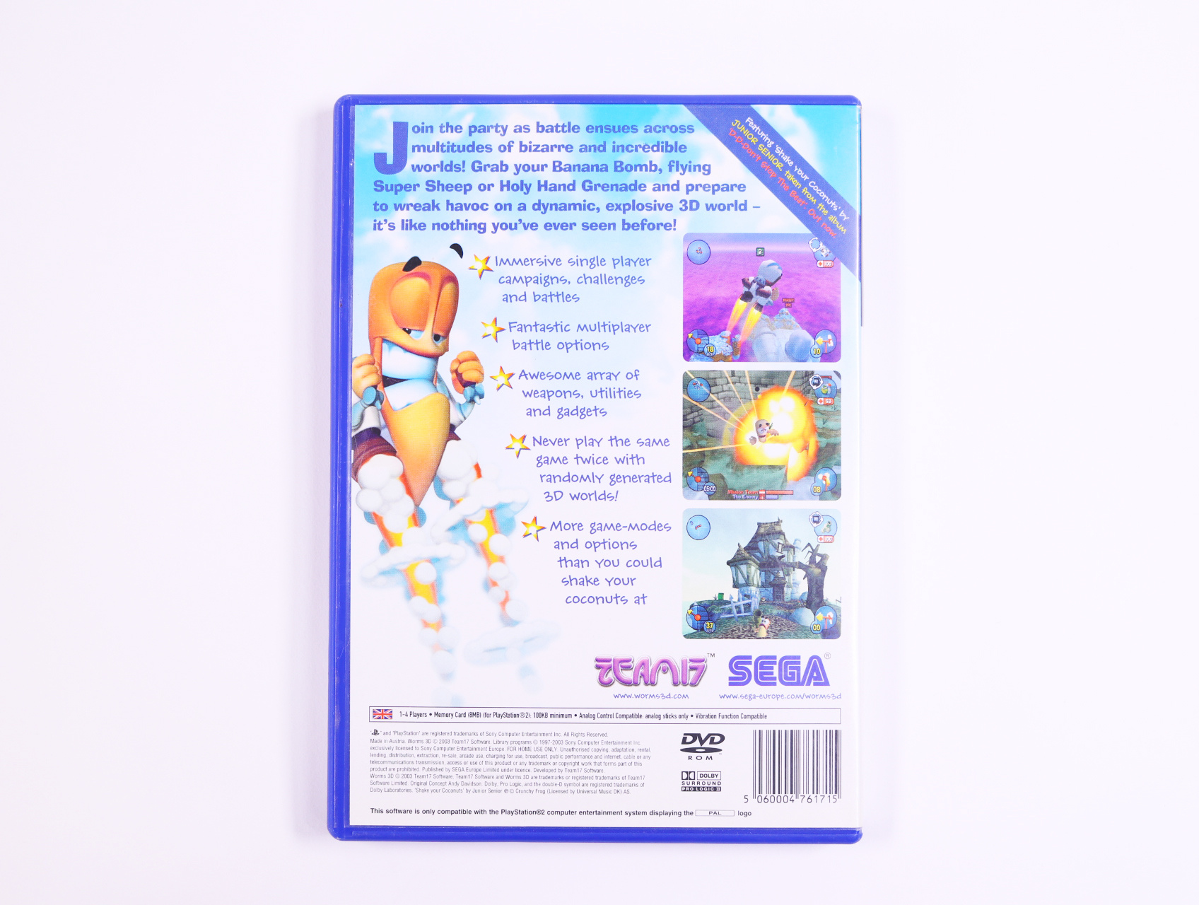 PlayStation 2 - Worms 3D - productfoto 2