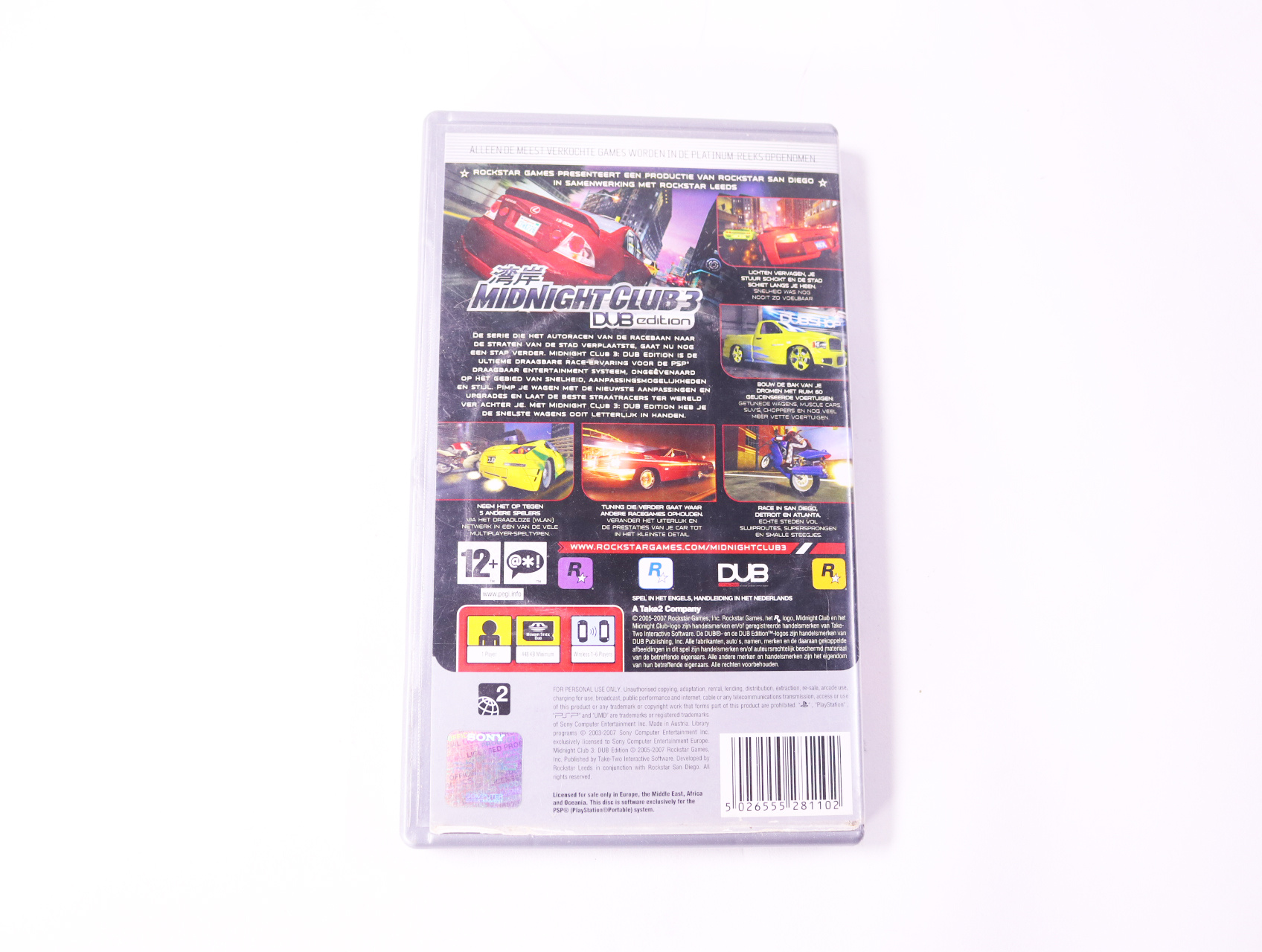 PSP - Midnight Club 3: DUB Edition [Platinum] - productfoto 2