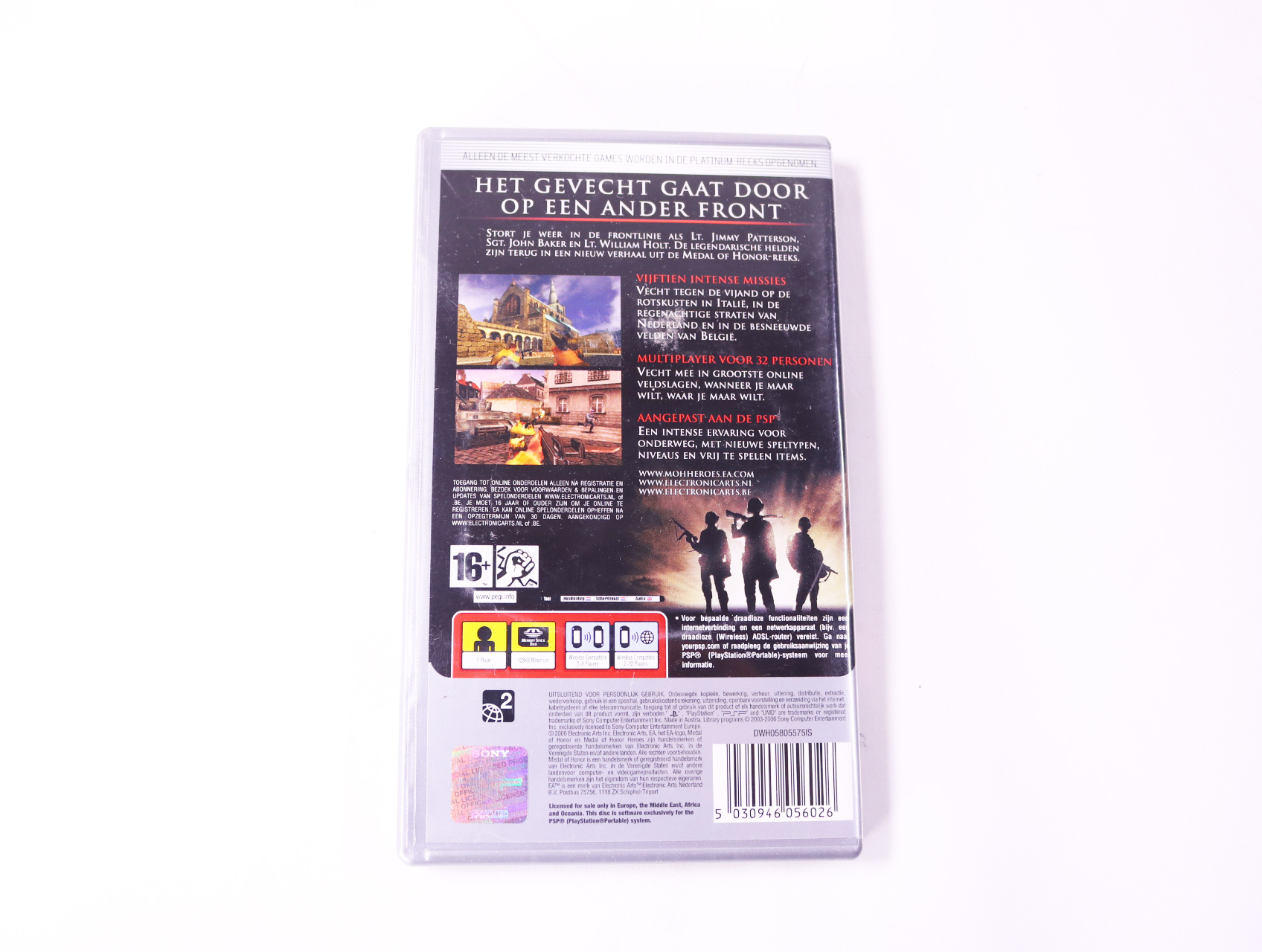 PSP - Medal of Honor: Heroes [Platinum] - productfoto 2