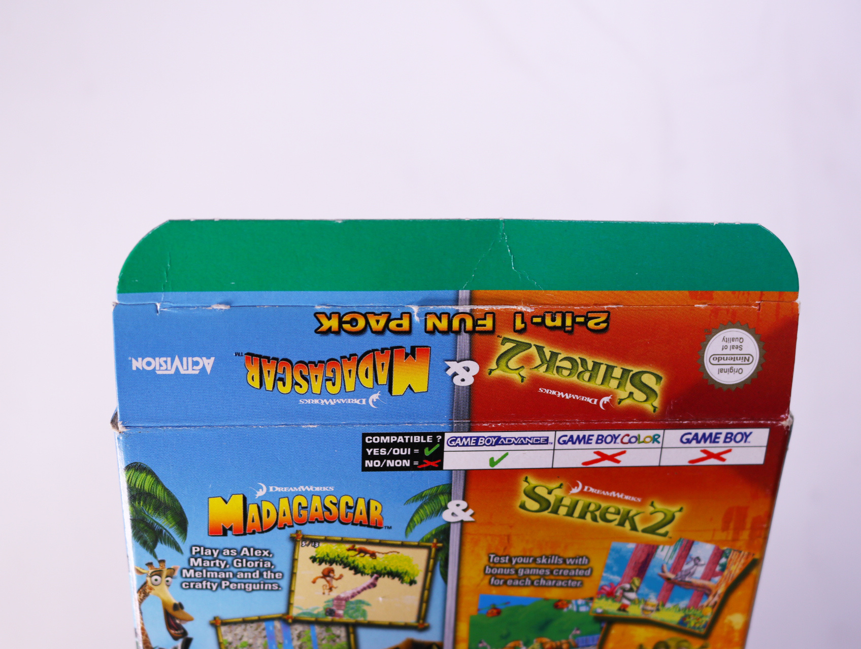 Game Boy Advance - 2 in 1 Fun Pack: Madagascar & Shrek 2 [CIB Boxed] - productfoto 8