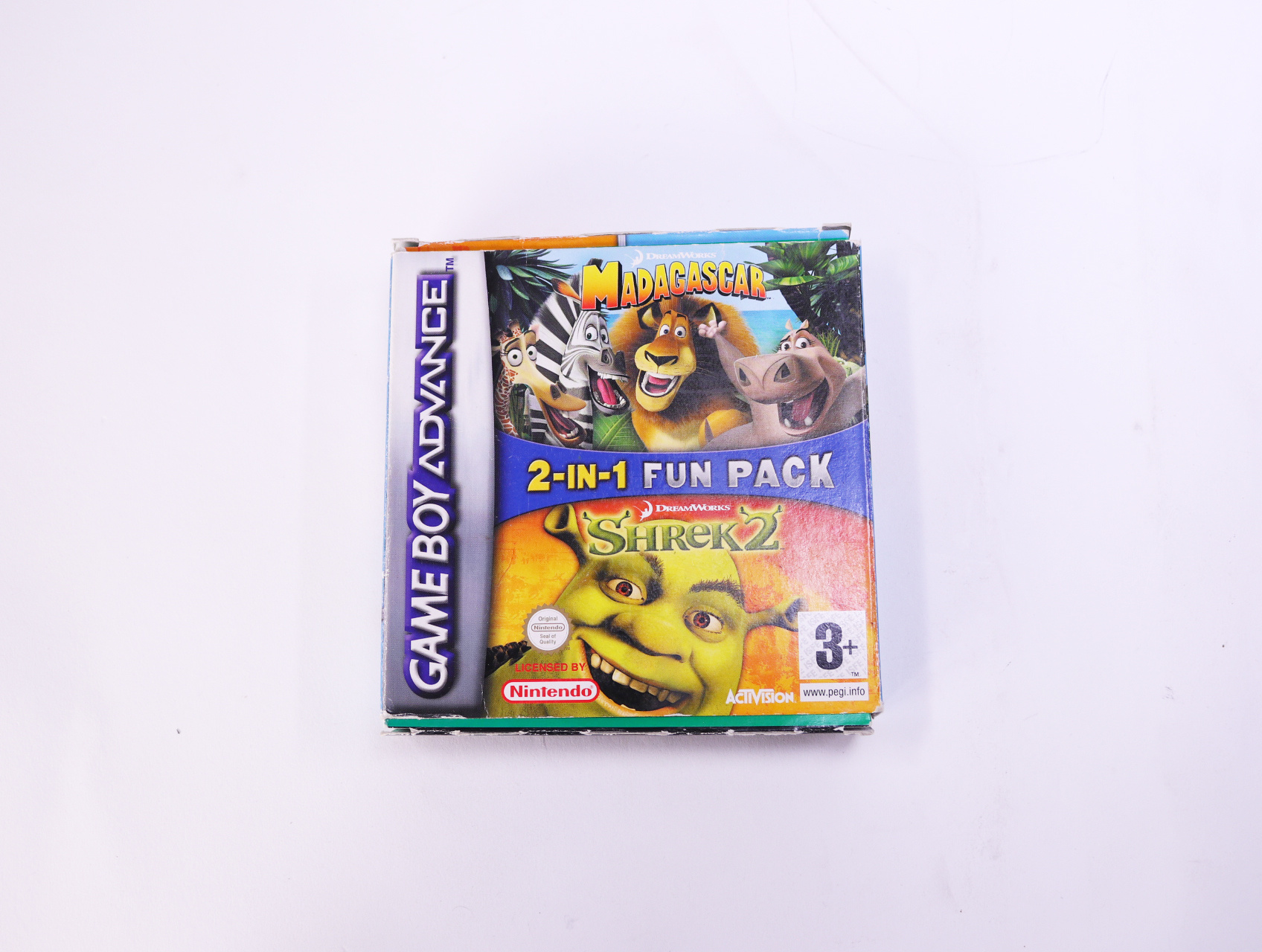 Game Boy Advance - Madagascar & Shrek 2 - Boxed CIB