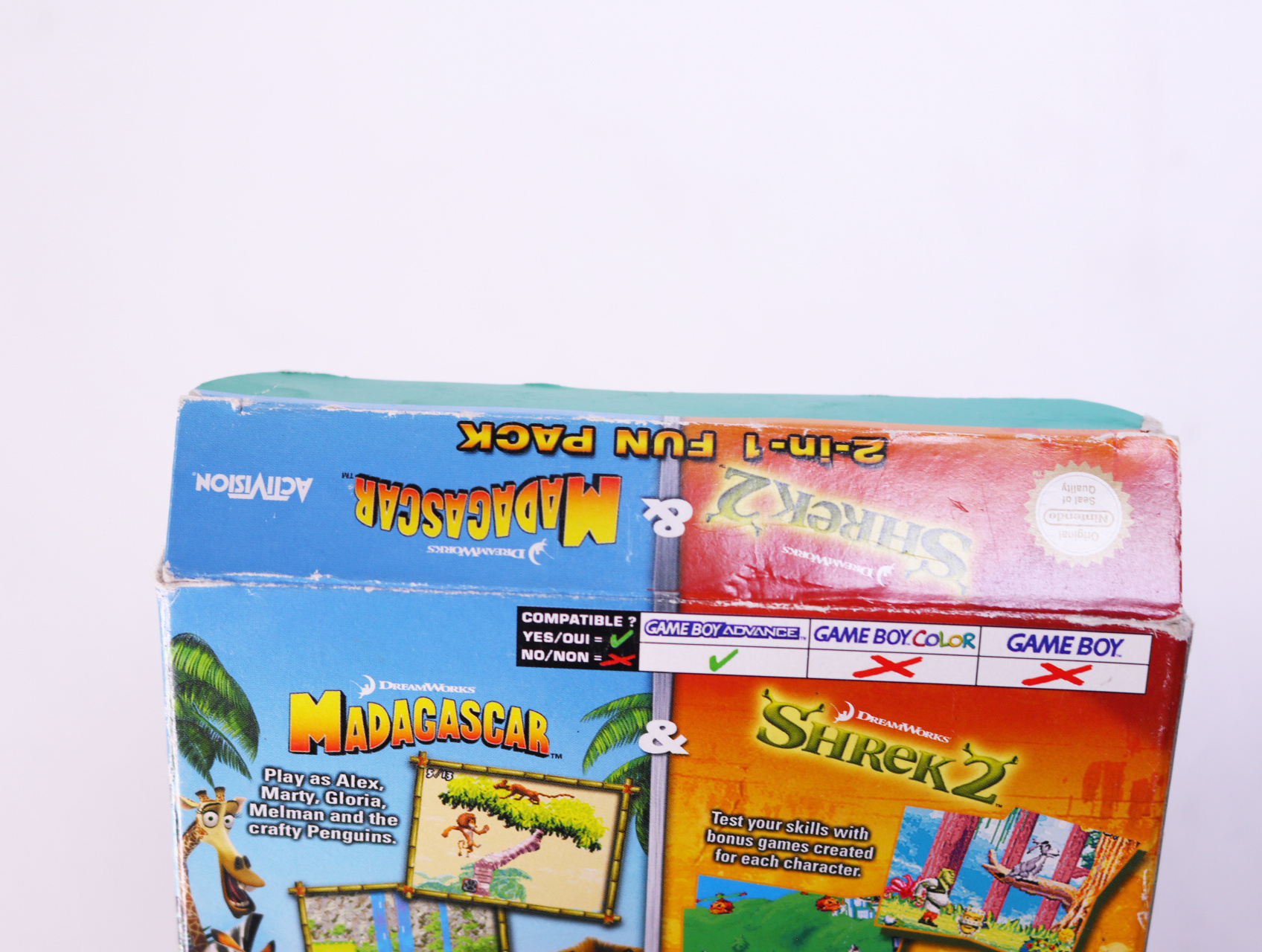 Game Boy Advance - Madagascar & Shrek 2 - Boxed CIB - productfoto 4