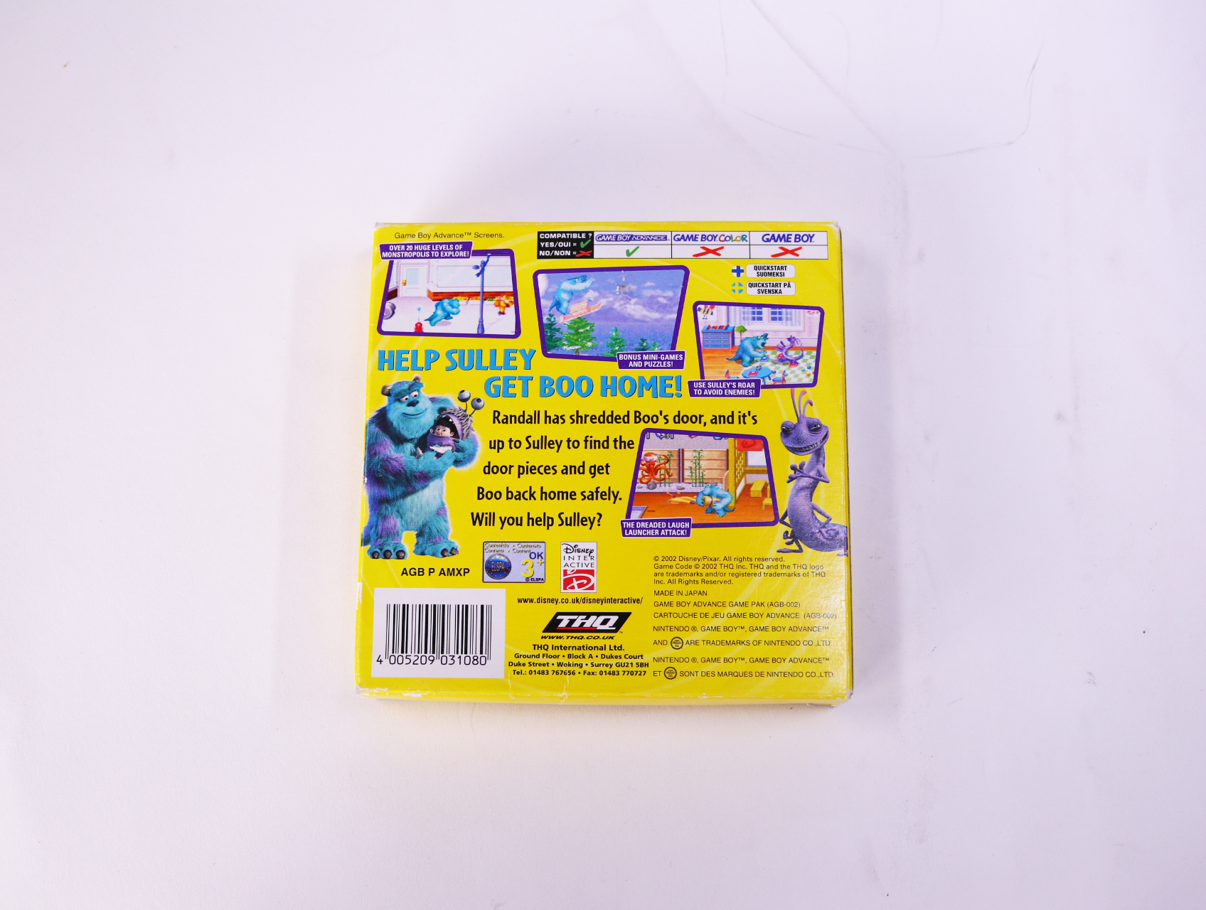 Game Boy Advance - Monsters, Inc. - Boxed CIB - productfoto 2