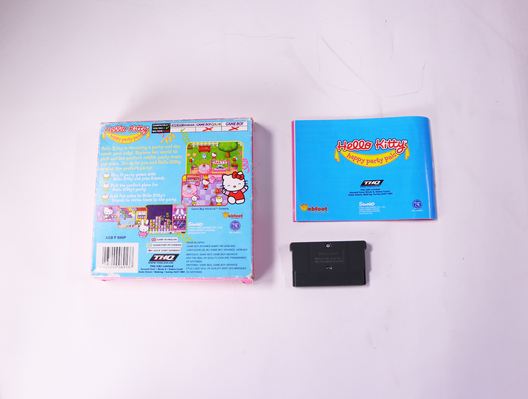 Game Boy Advance - Hello Kitty: Happy Party Pals - Boxed CIB - productfoto 9