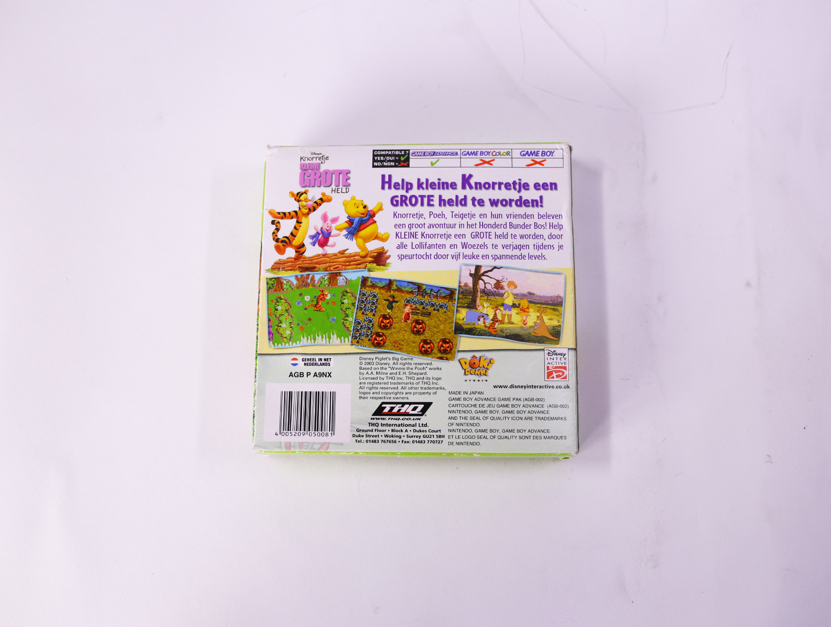 Game Boy Advance - Knorretje Kleine Grote Held - Boxed CIB - productfoto 2