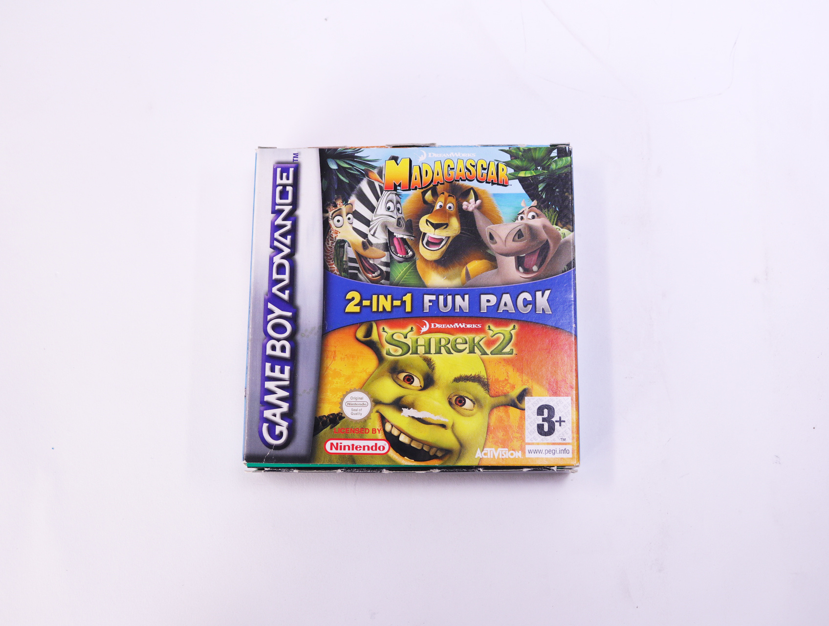 Game Boy Advance - Madagascar - Shrek 2 - Boxed CIB