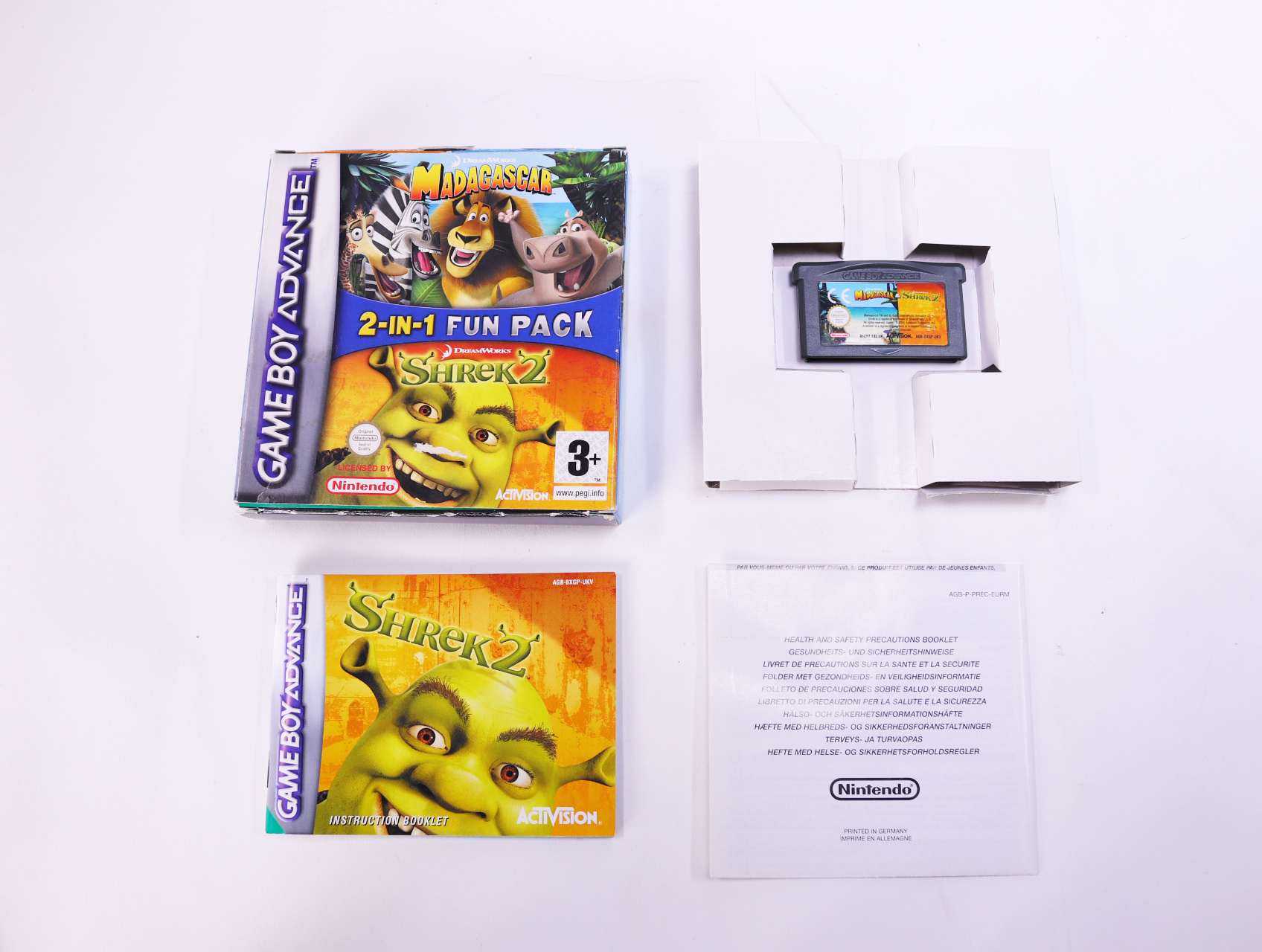 Game Boy Advance - Madagascar - Shrek 2 - Boxed CIB - productfoto 10
