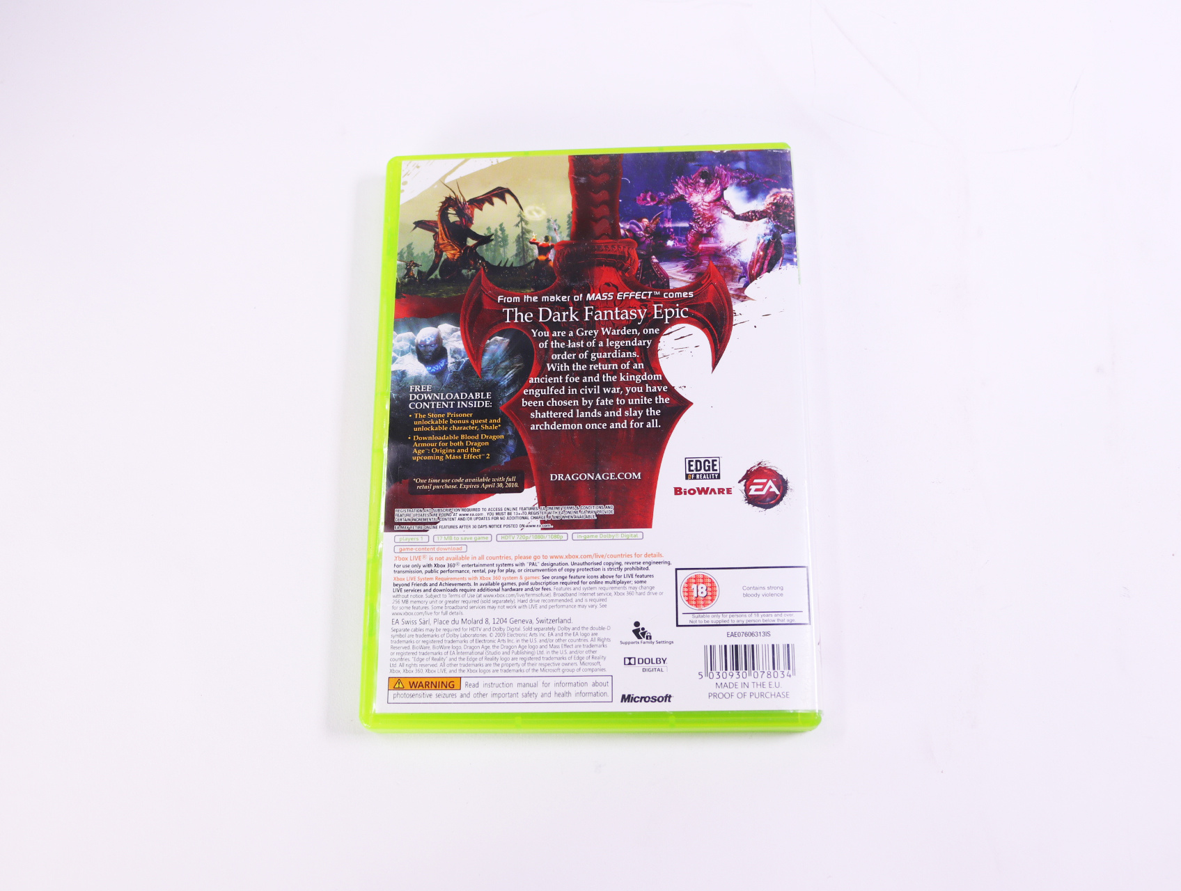 Xbox 360 - Dragon Age: Origins [No Manual] - productfoto 2