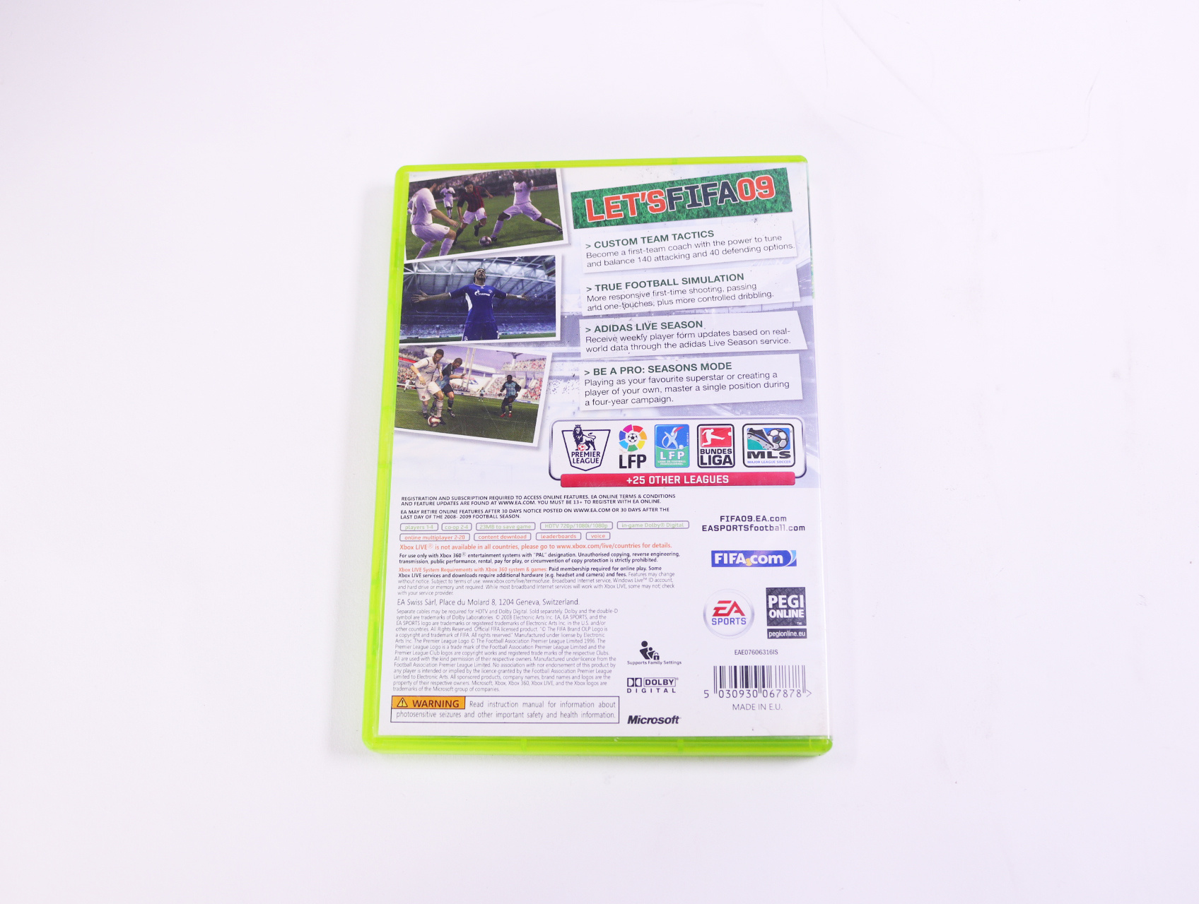 Xbox 360 - FIFA 09 - productfoto 2