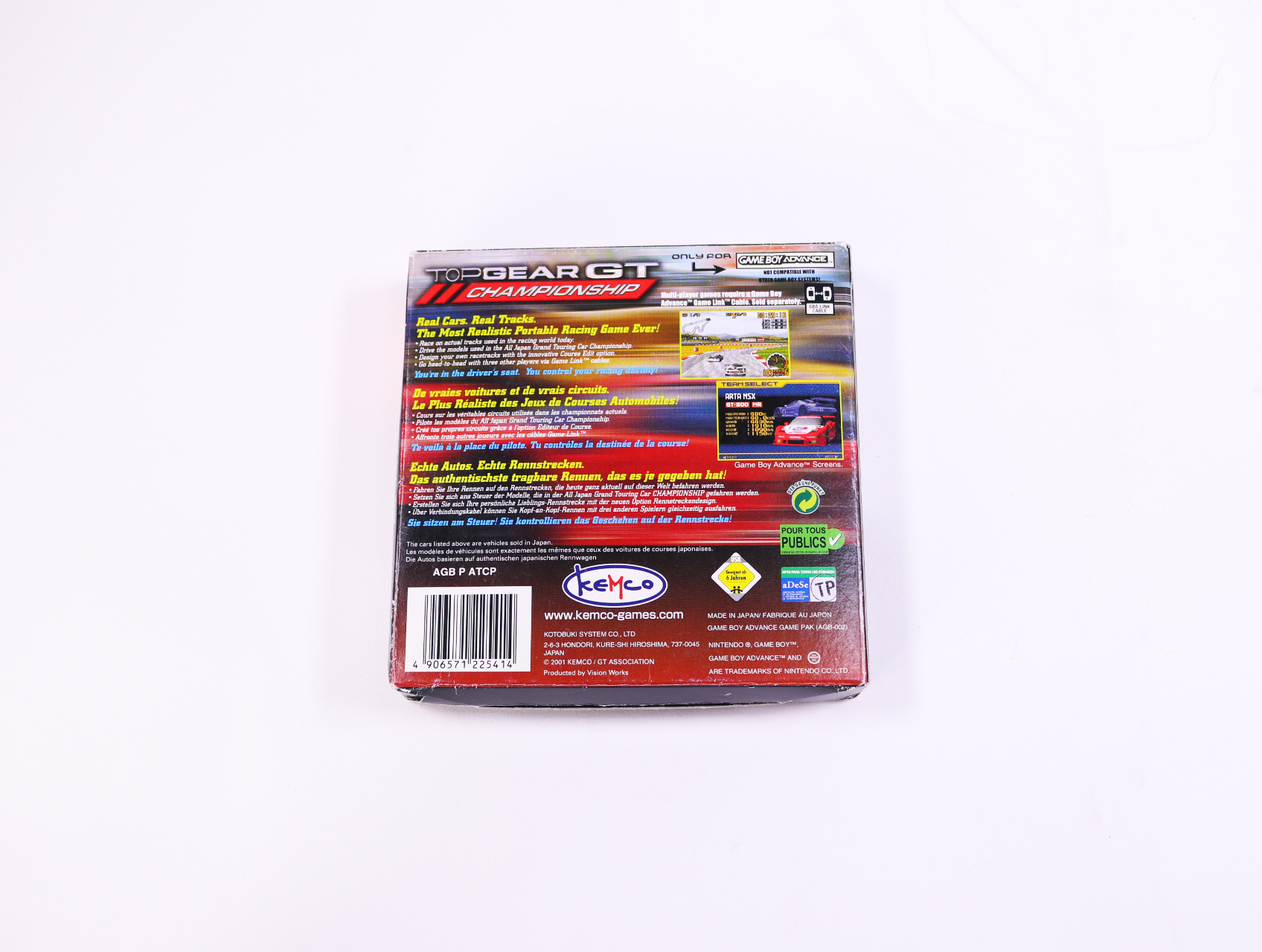 Game Boy Advance - Top Gear GT Championship - Boxed CIB - productfoto 2