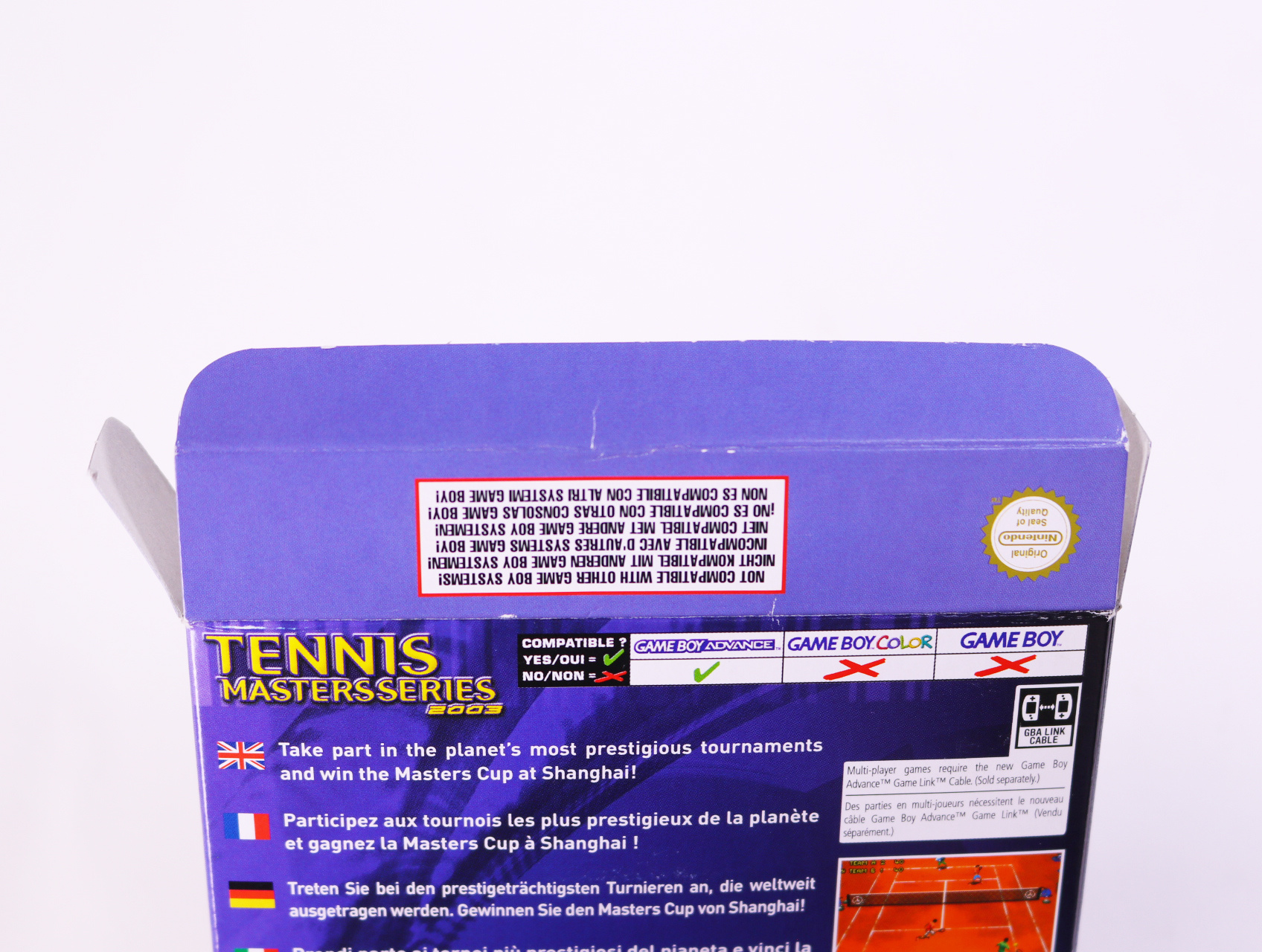 Game Boy Advance - Tennis Masters Series 2003 - Boxed CIB - productfoto 7