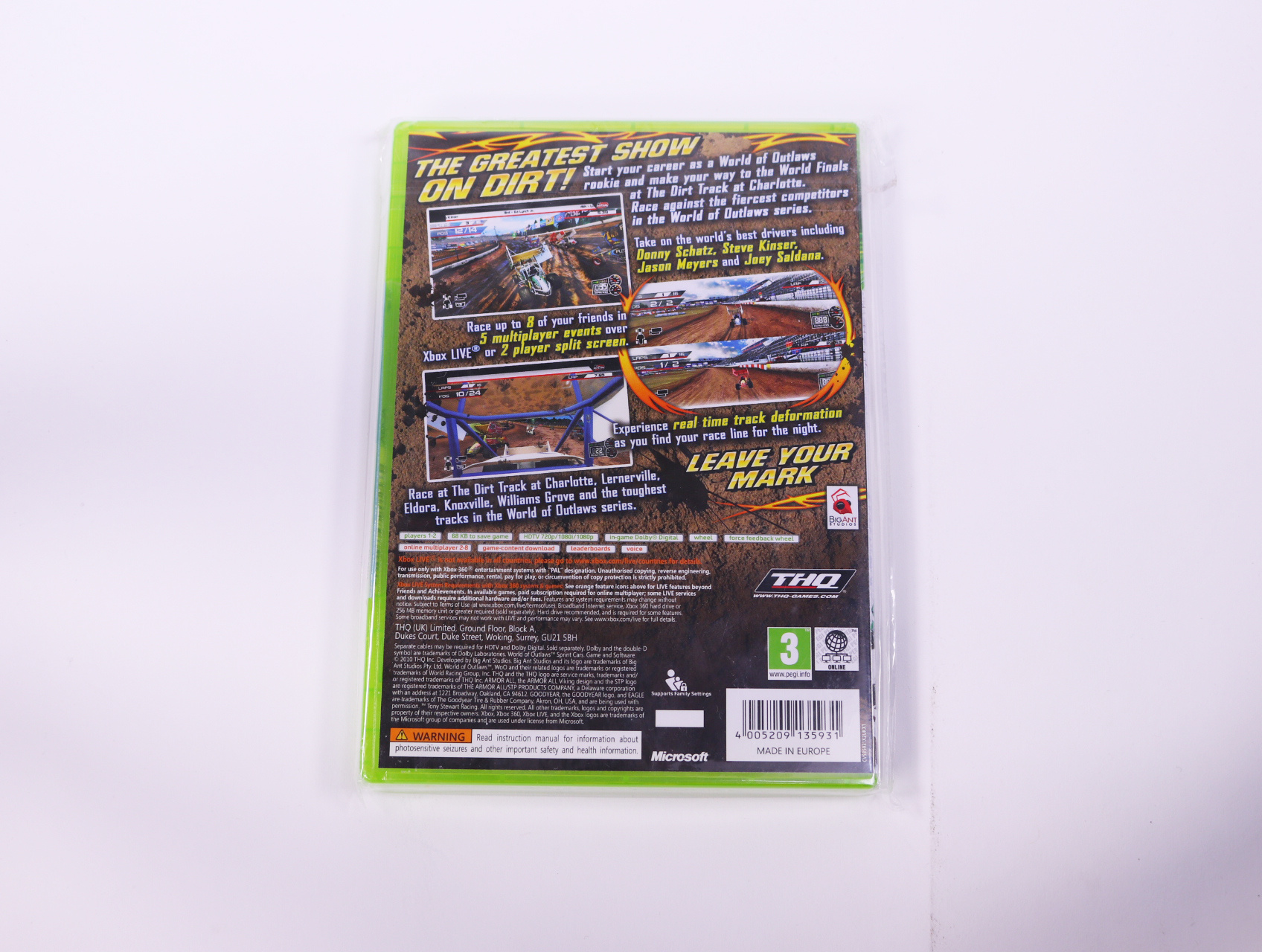 Xbox 360 - World of Outlaws: Sprint Cars [Sealed] - productfoto 2