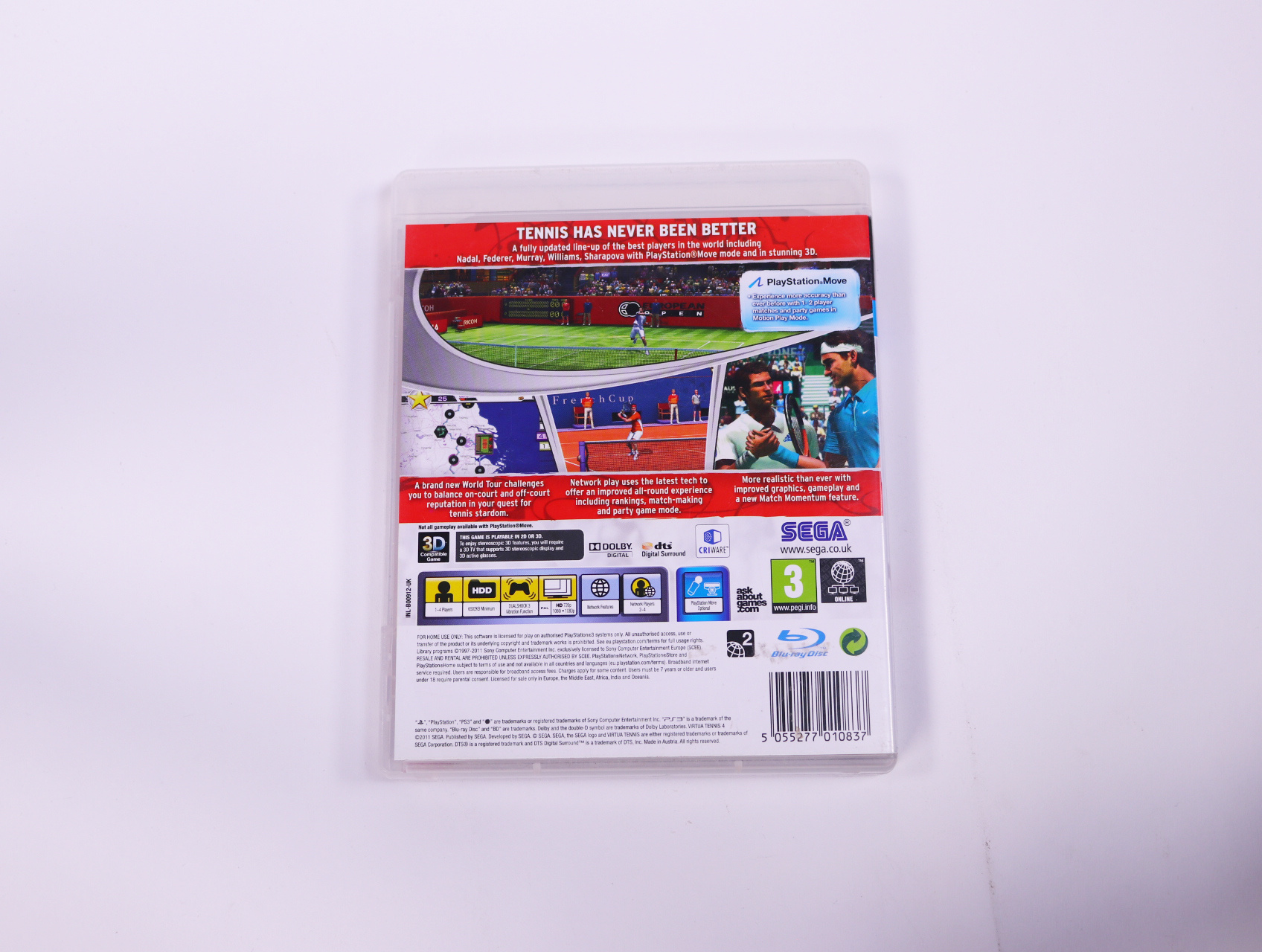 PlayStation 3 - Virtua Tennis 4 - productfoto 2