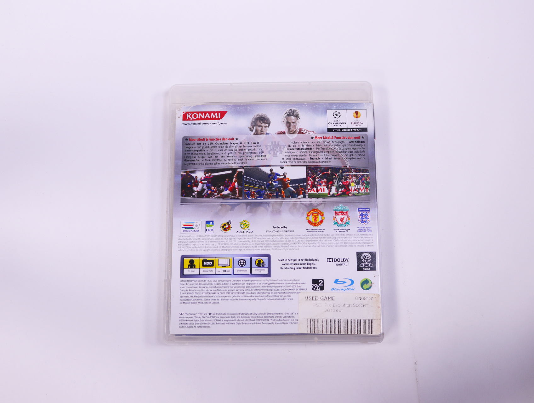 PlayStation 3 - Pro Evolution Soccer 2010 - productfoto 2